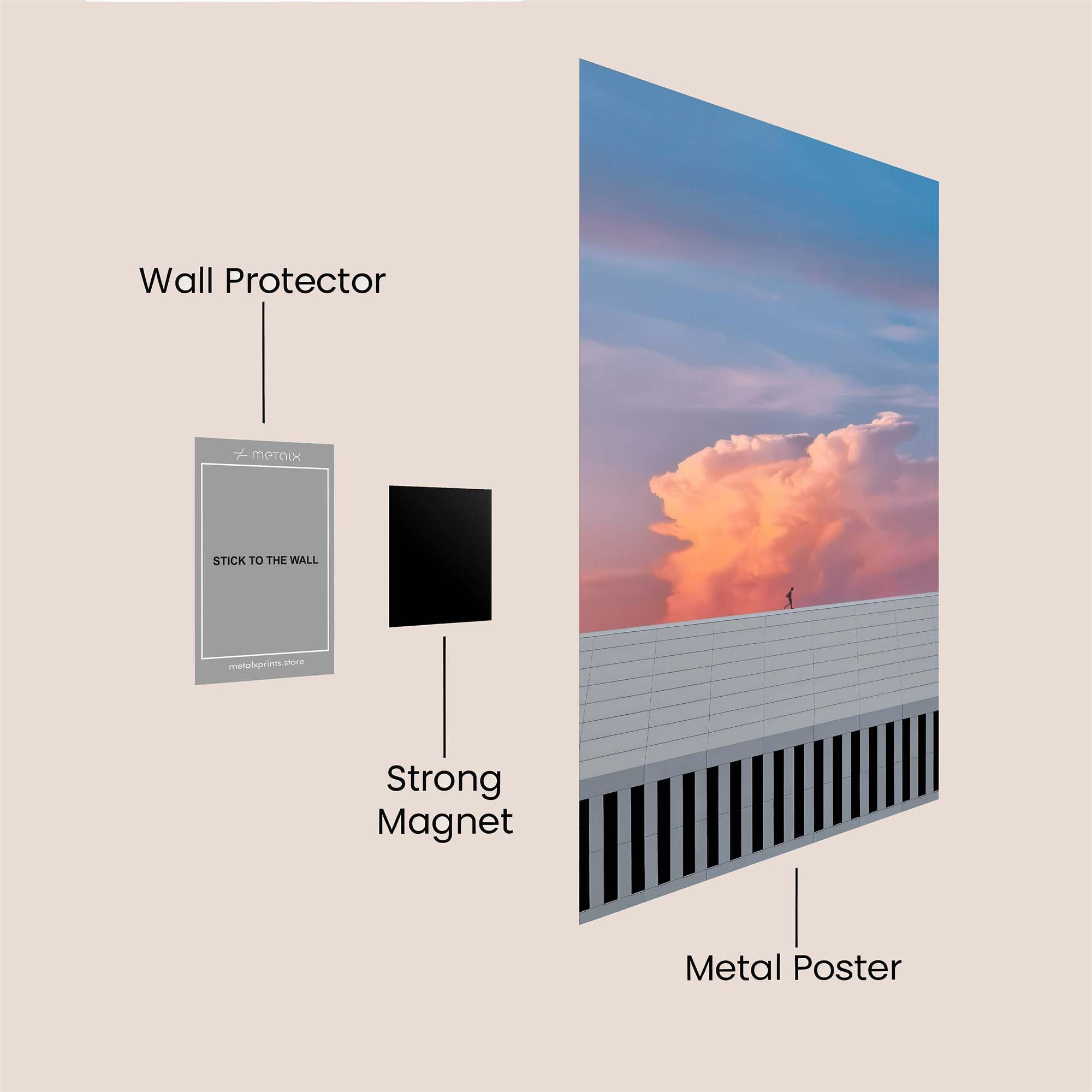 Cloudburst Serenity Safe Wall Magnetic / M