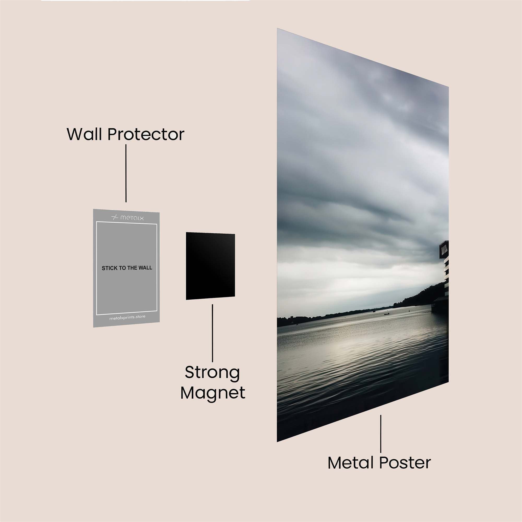 Stormy Waters Safe Wall Magnetic / M