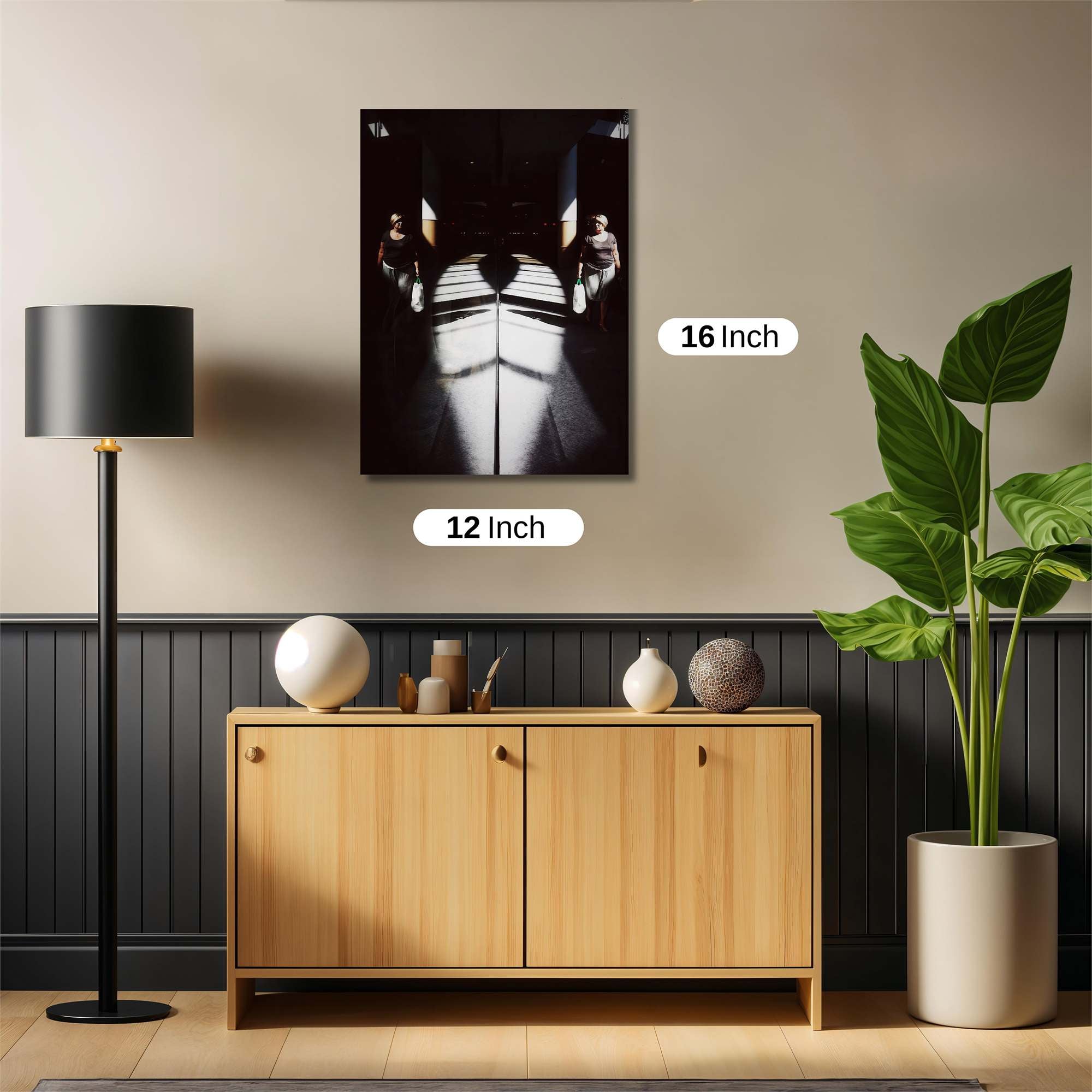 Shadowed Reflection Safe Wall Magnetic / M