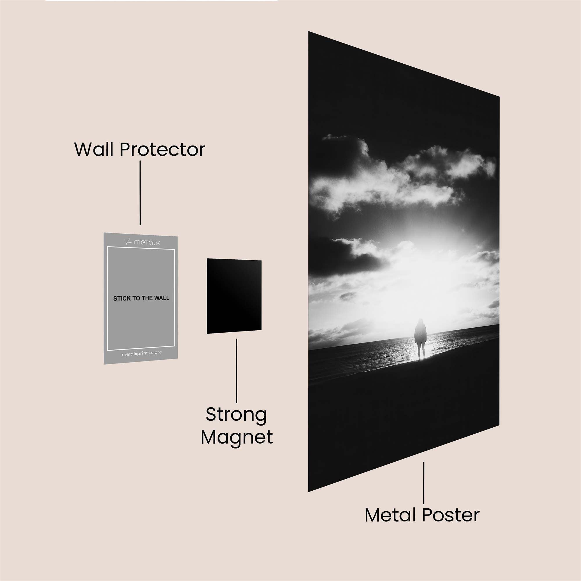 Solitude Glow Safe Wall Magnetic / M