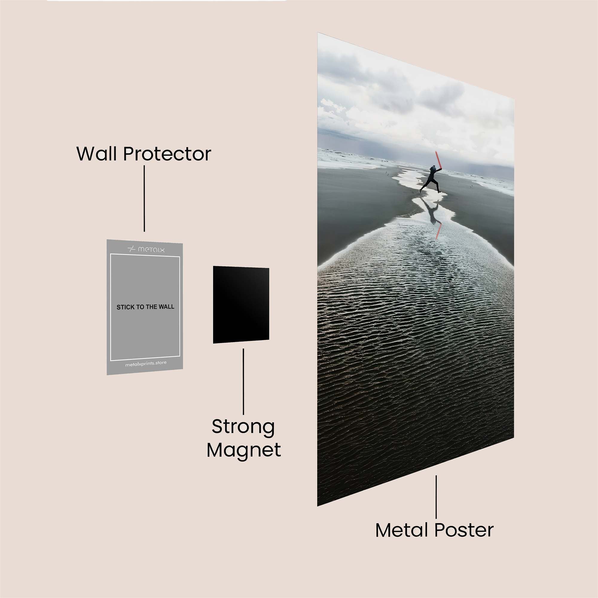 Lightsaber Exultant Safe Wall Magnetic / M