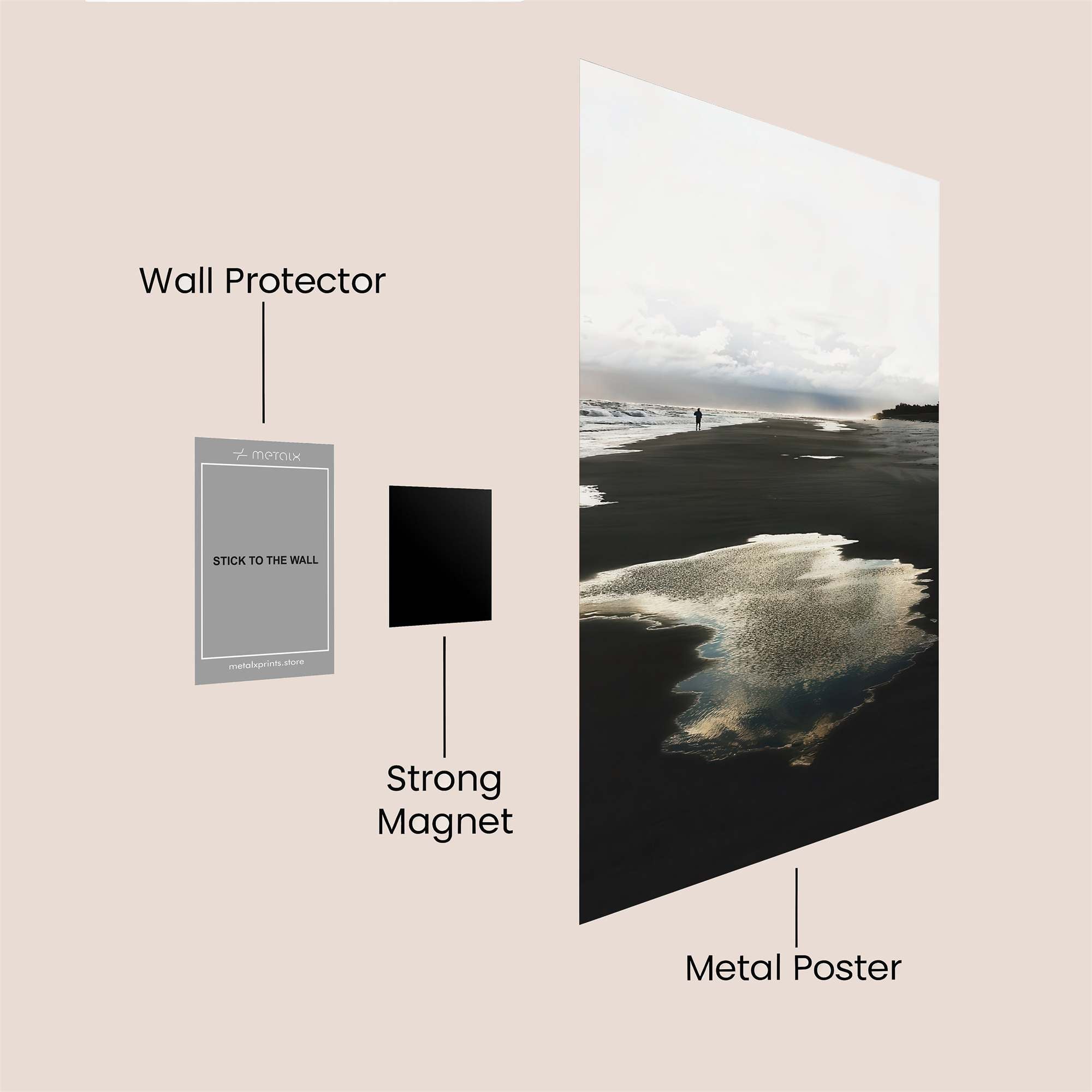 Solitude Whisper Safe Wall Magnetic / M