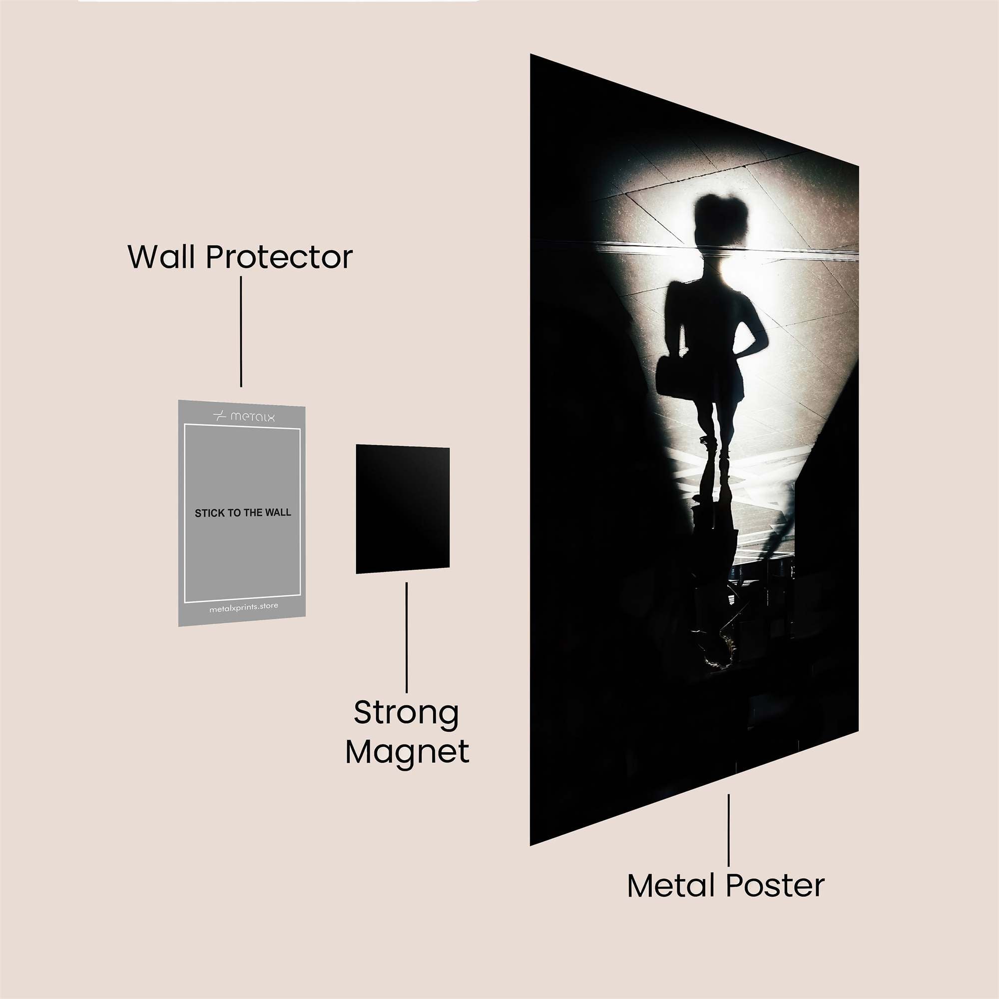 Silhouette Mystery Safe Wall Magnetic / M