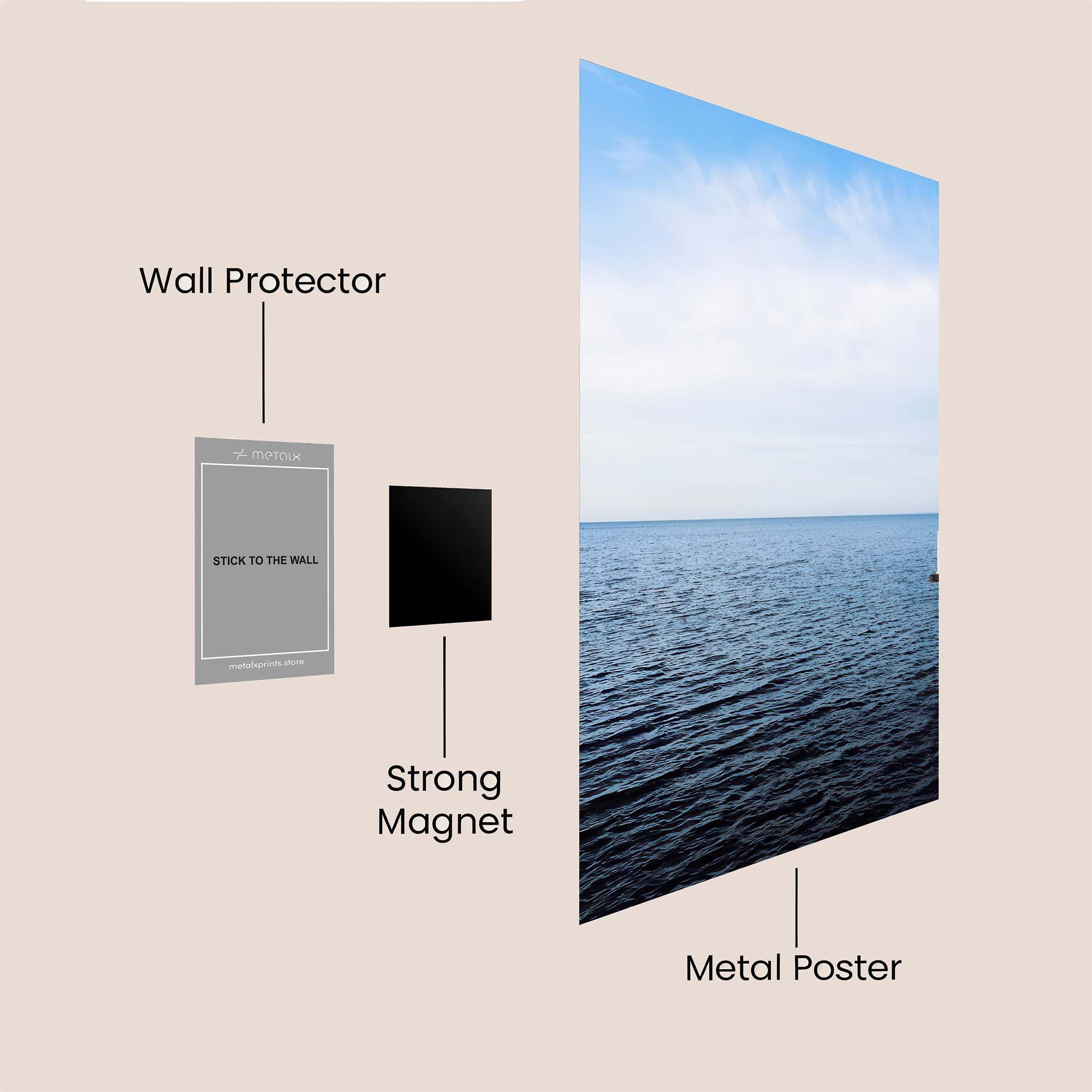 Pensive Pier Safe Wall Magnetic / M