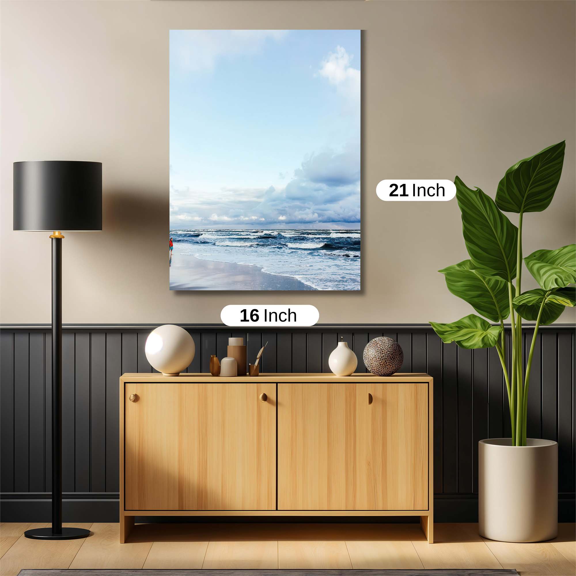 Beach Serenity Safe Wall Magnetic / M