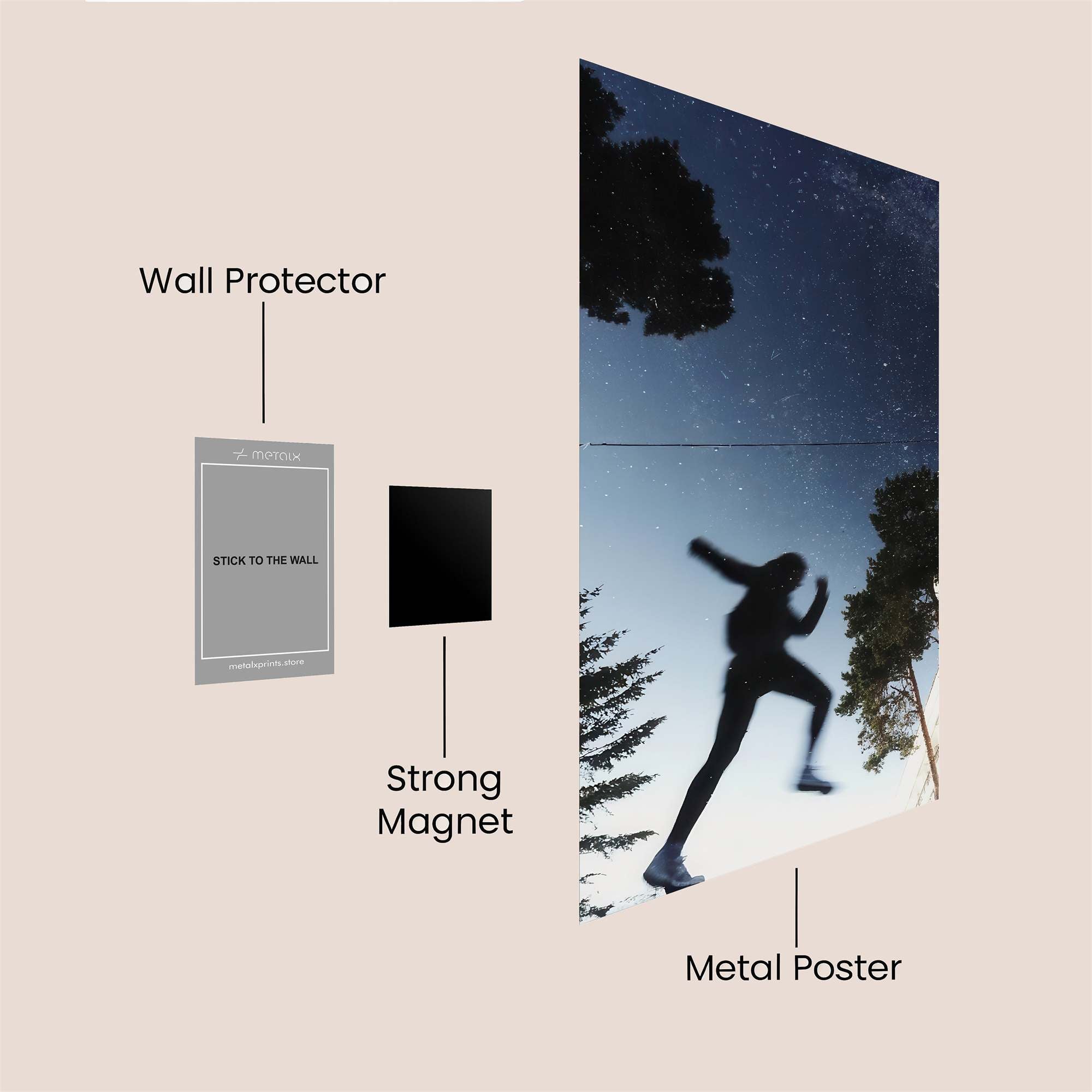 Skyward Leap Safe Wall Magnetic / M