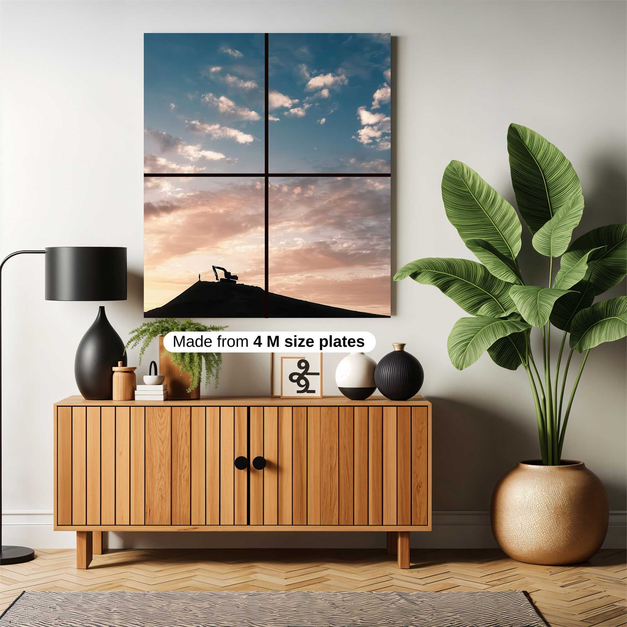 Sunset Silhouette Safe Wall Magnetic / M