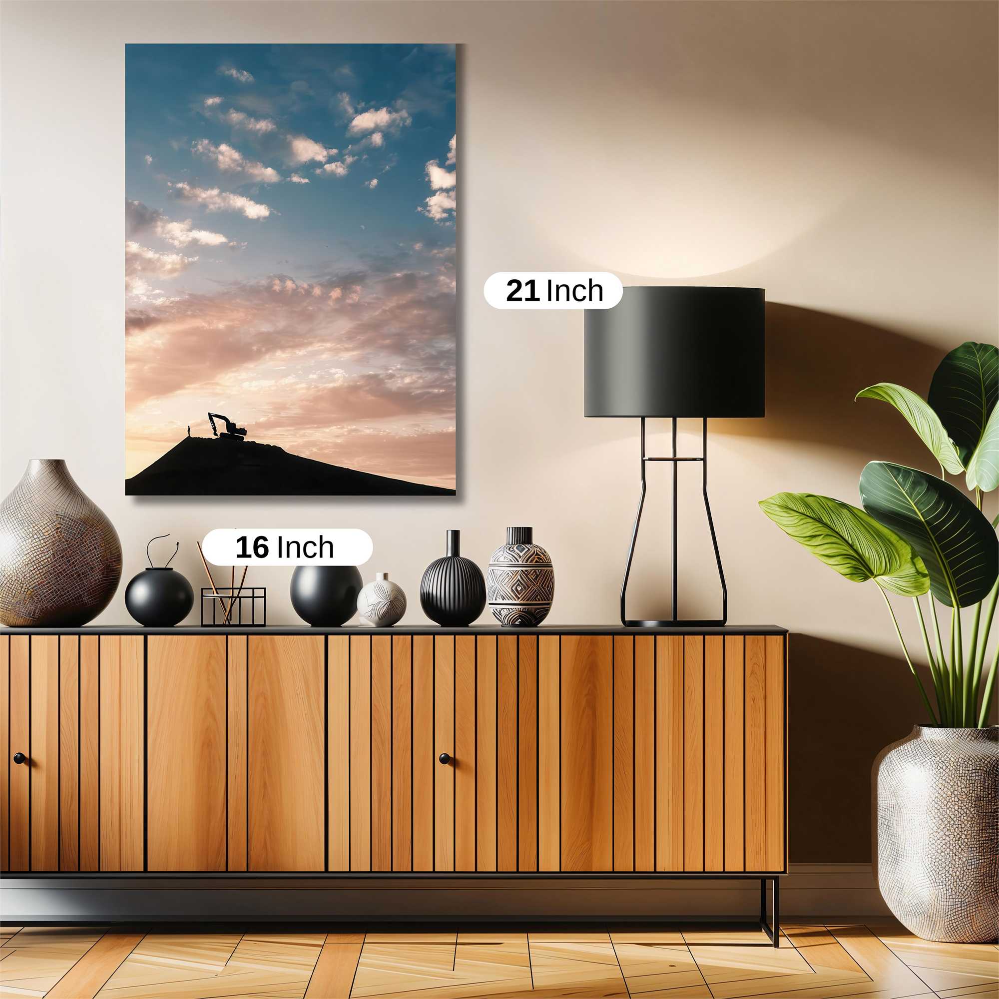 Sunset Silhouette Safe Wall Magnetic / M