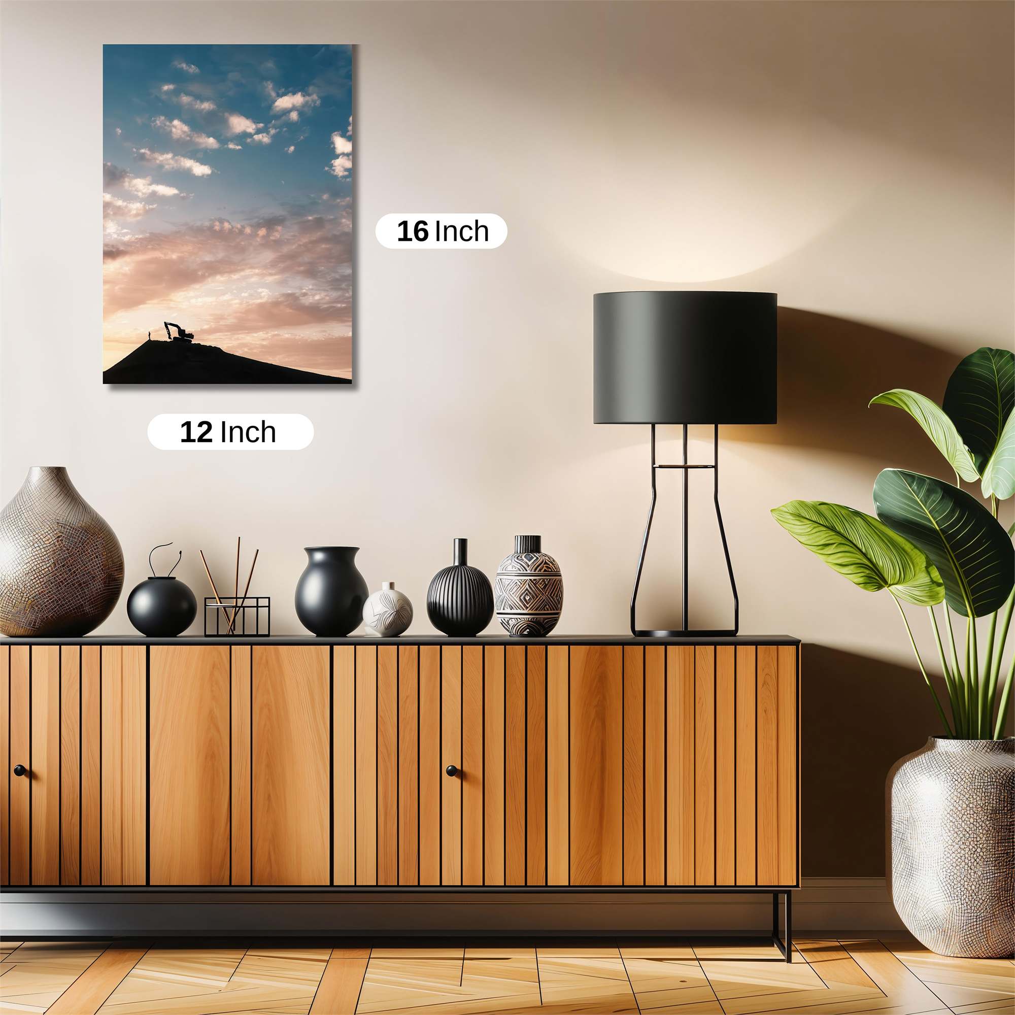 Sunset Silhouette Safe Wall Magnetic / M