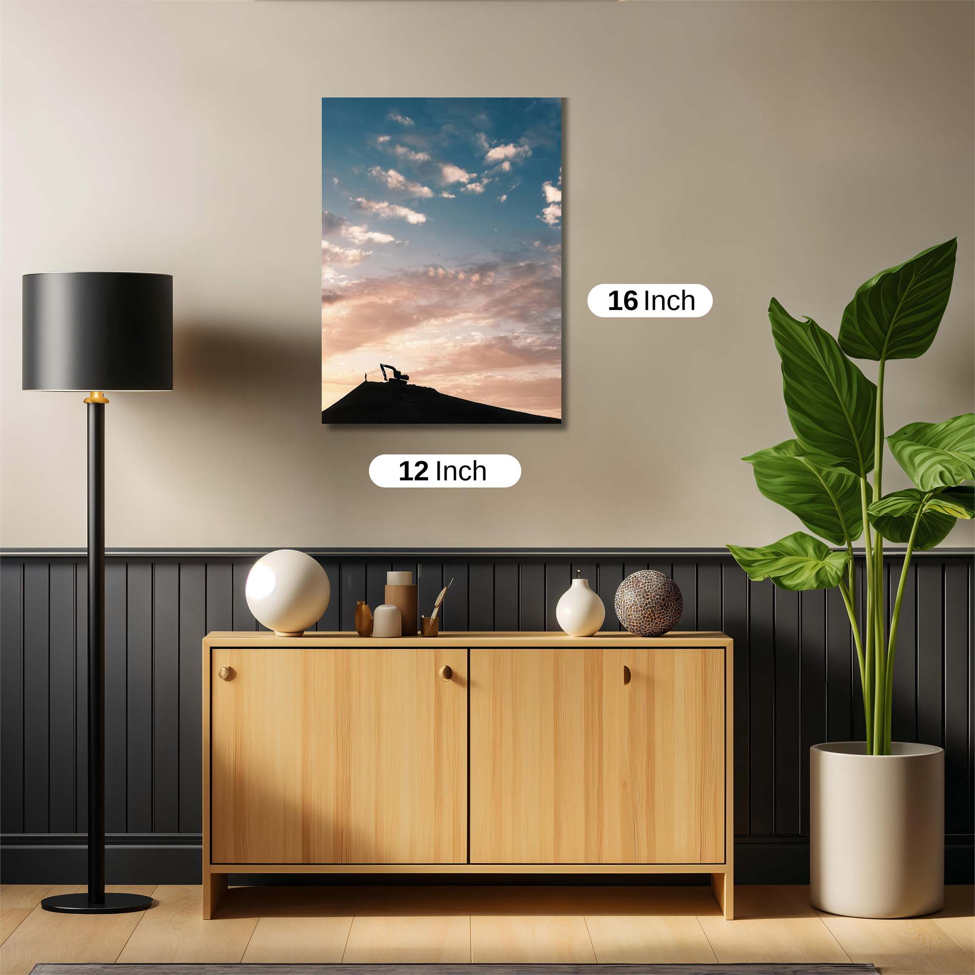 Sunset Silhouette Safe Wall Magnetic / M