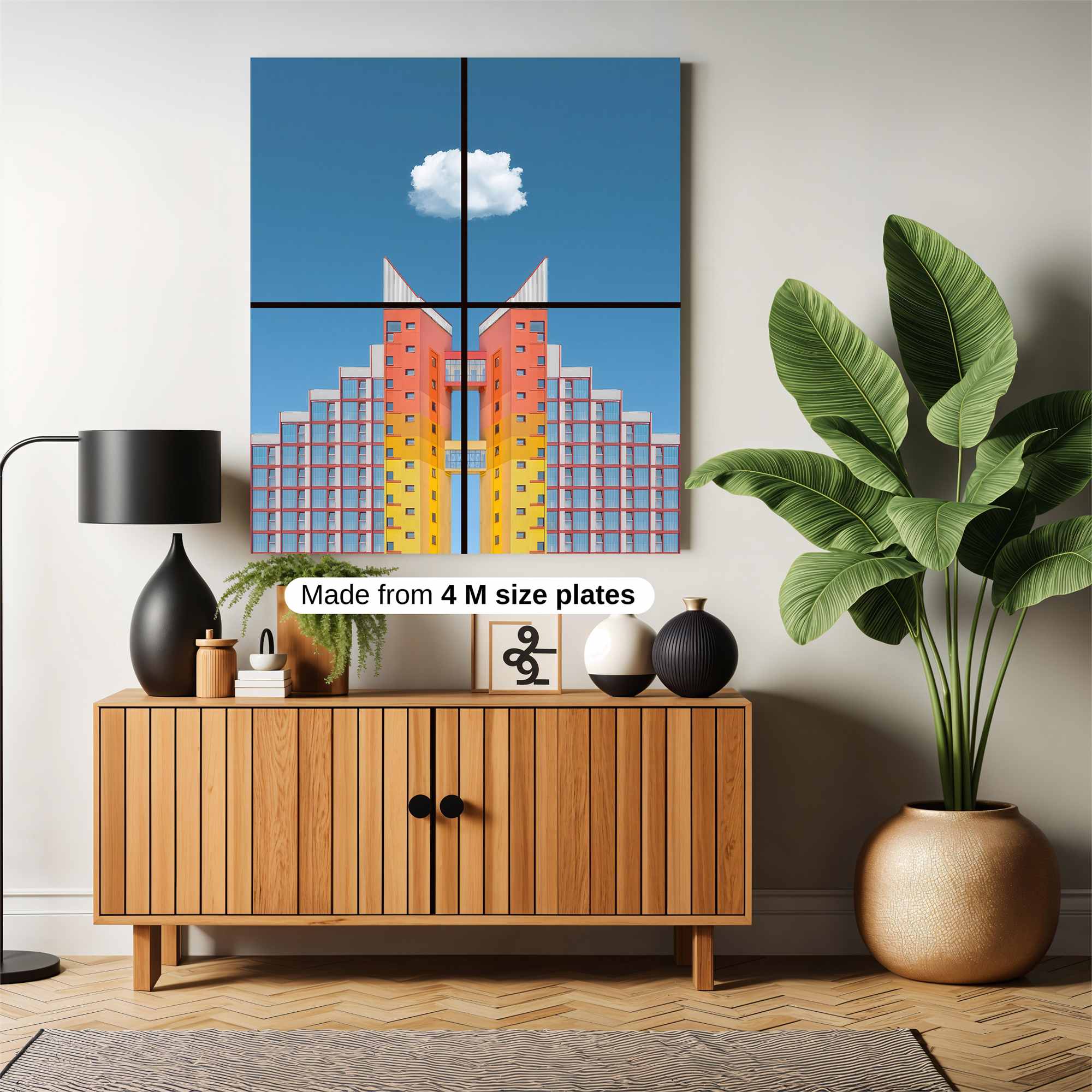 Skyscraper Serenity Safe Wall Magnetic / M
