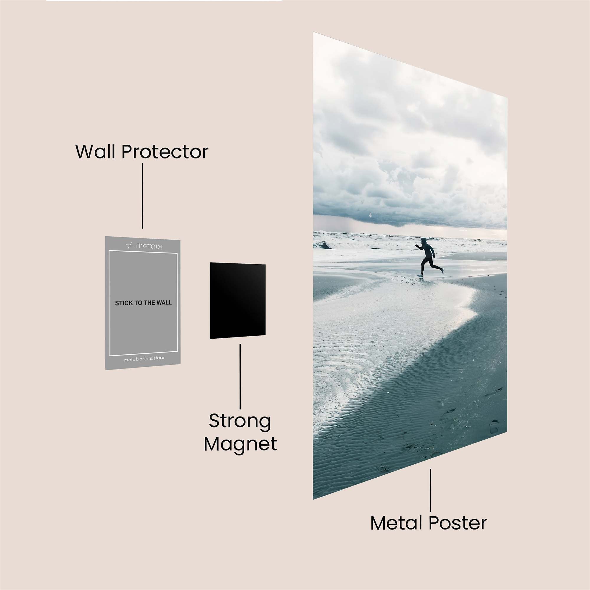 Beach Sprint Safe Wall Magnetic / M