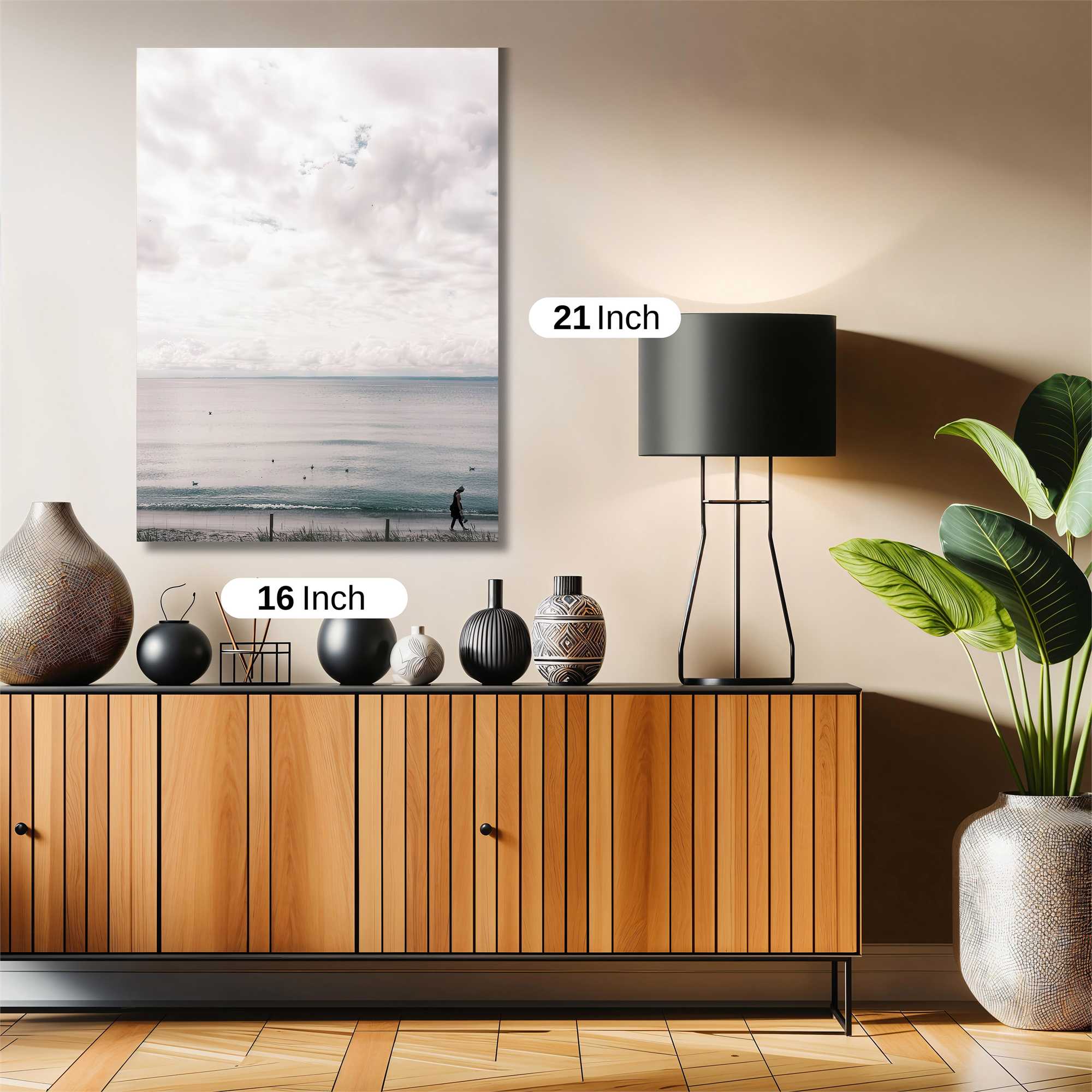 Beach Solitude Safe Wall Magnetic / M