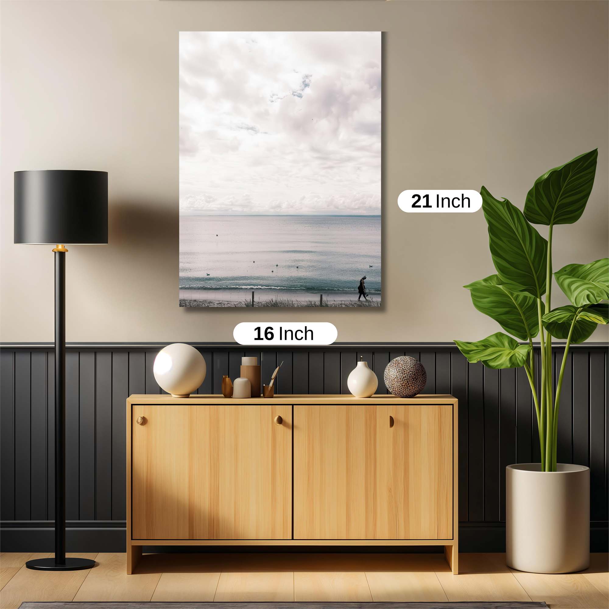 Beach Solitude Safe Wall Magnetic / M