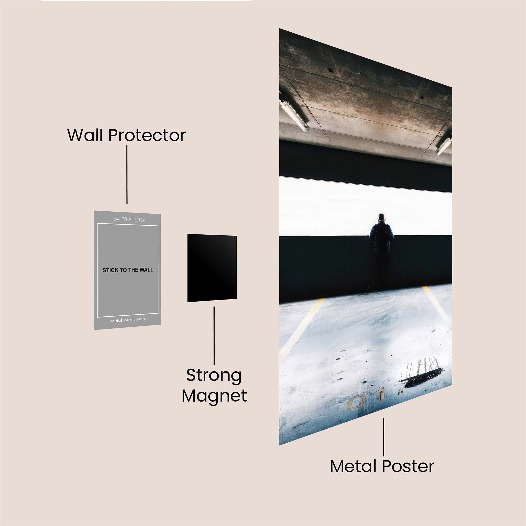 Silhouette Solitude Safe Wall Magnetic / M