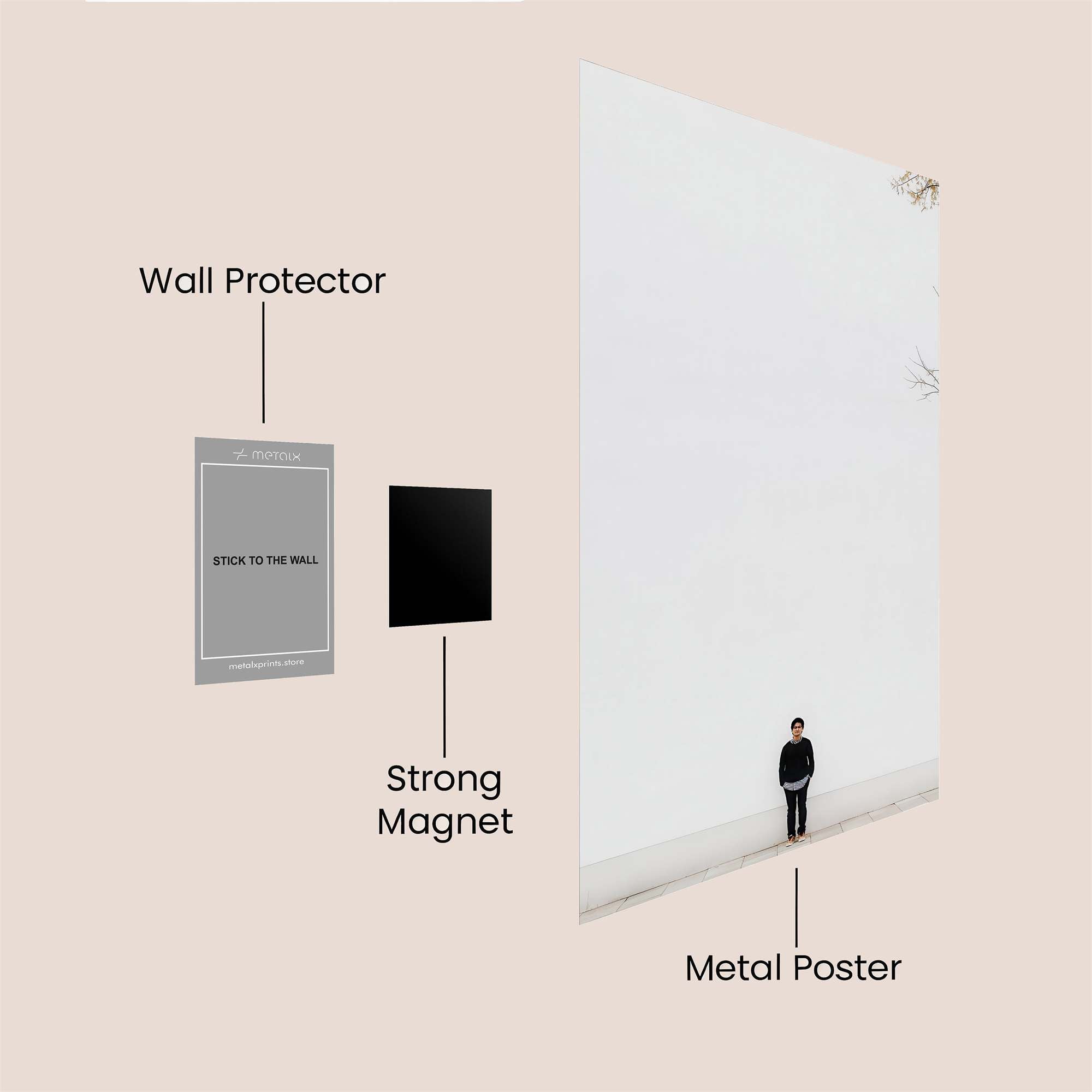 Solitude Echoes Safe Wall Magnetic / M