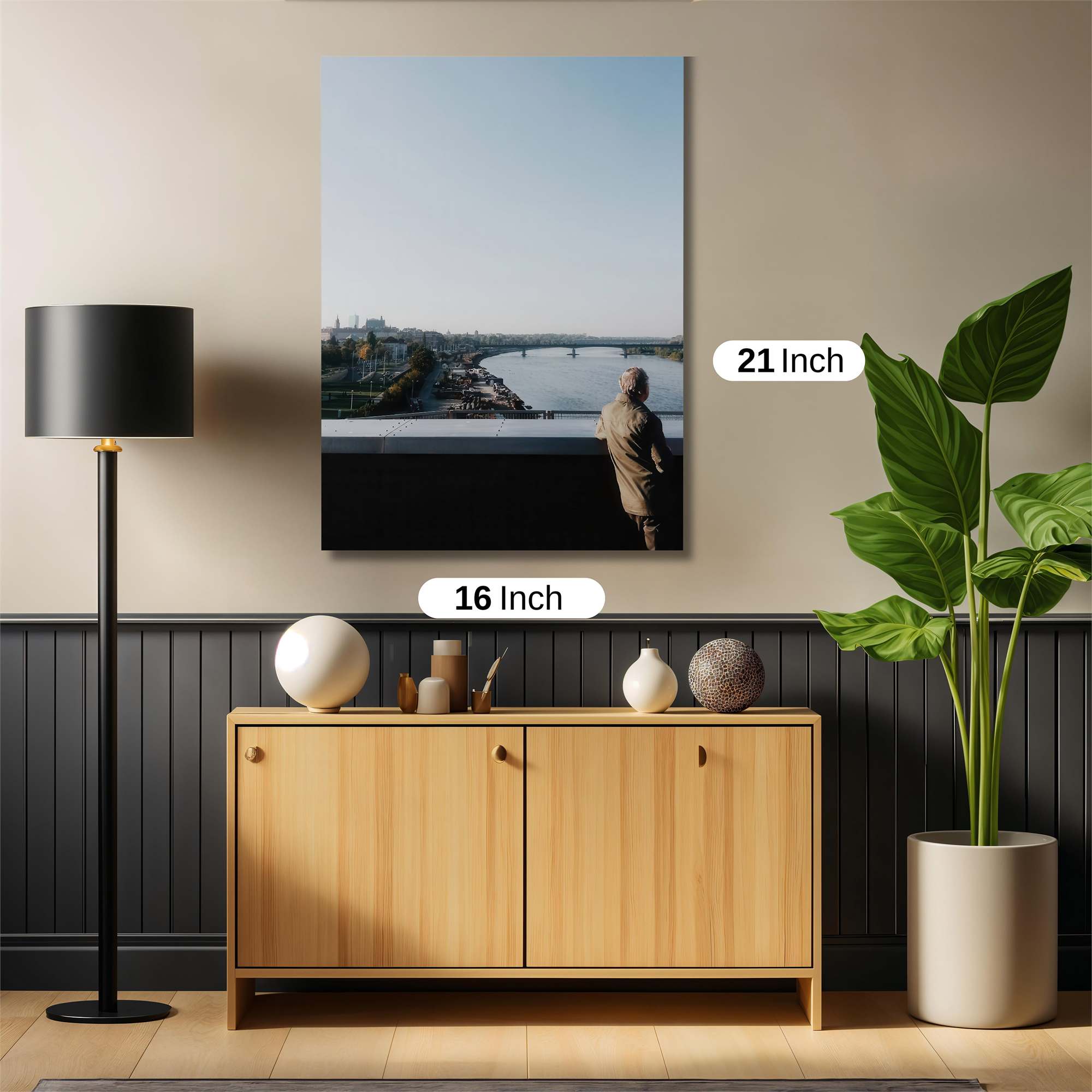 Cityscape Serenity Safe Wall Magnetic / M