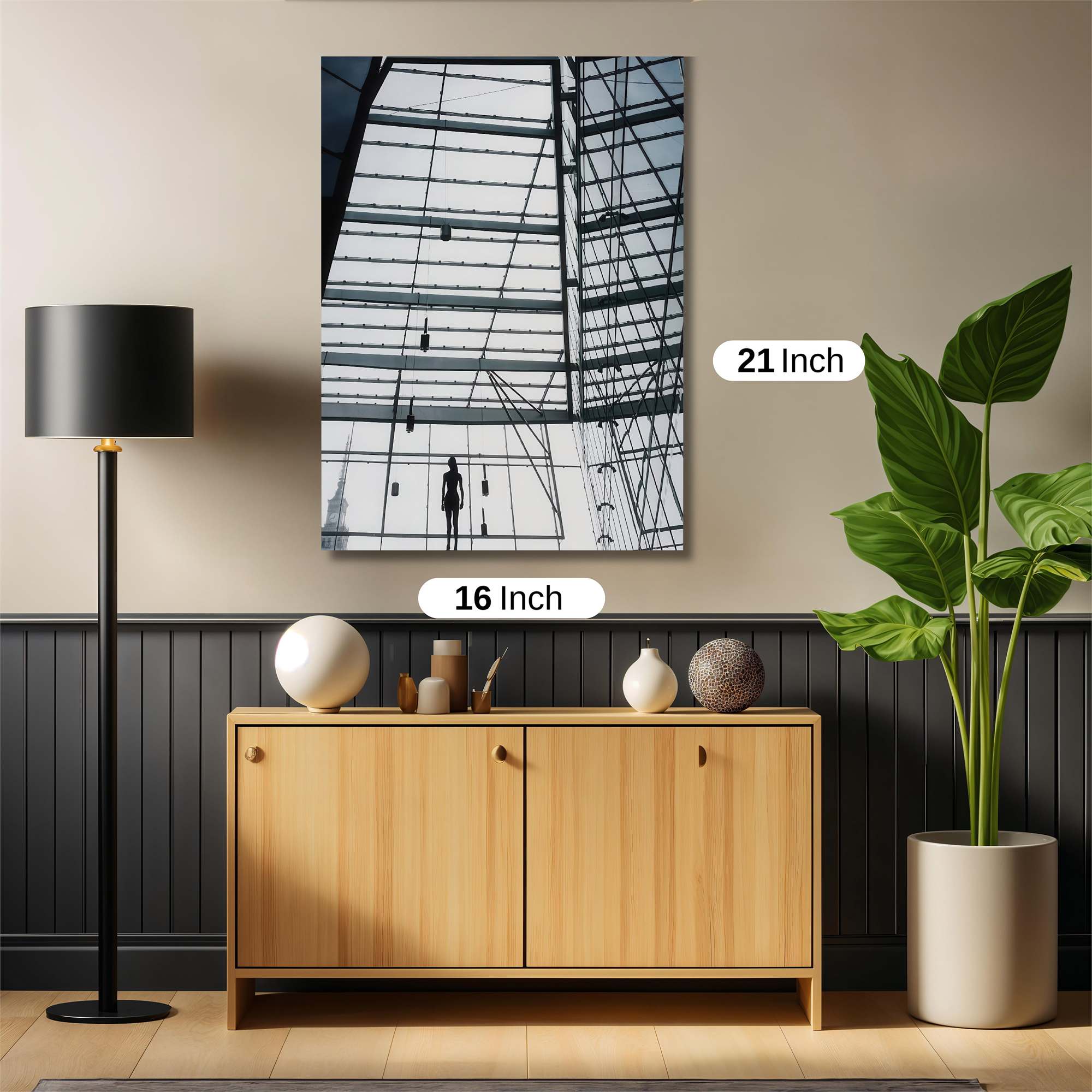 Glass Serenity Safe Wall Magnetic / M