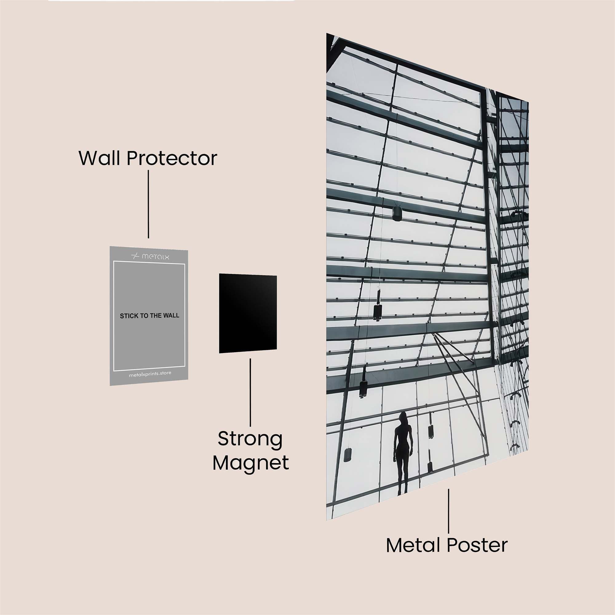 Glass Serenity Safe Wall Magnetic / M