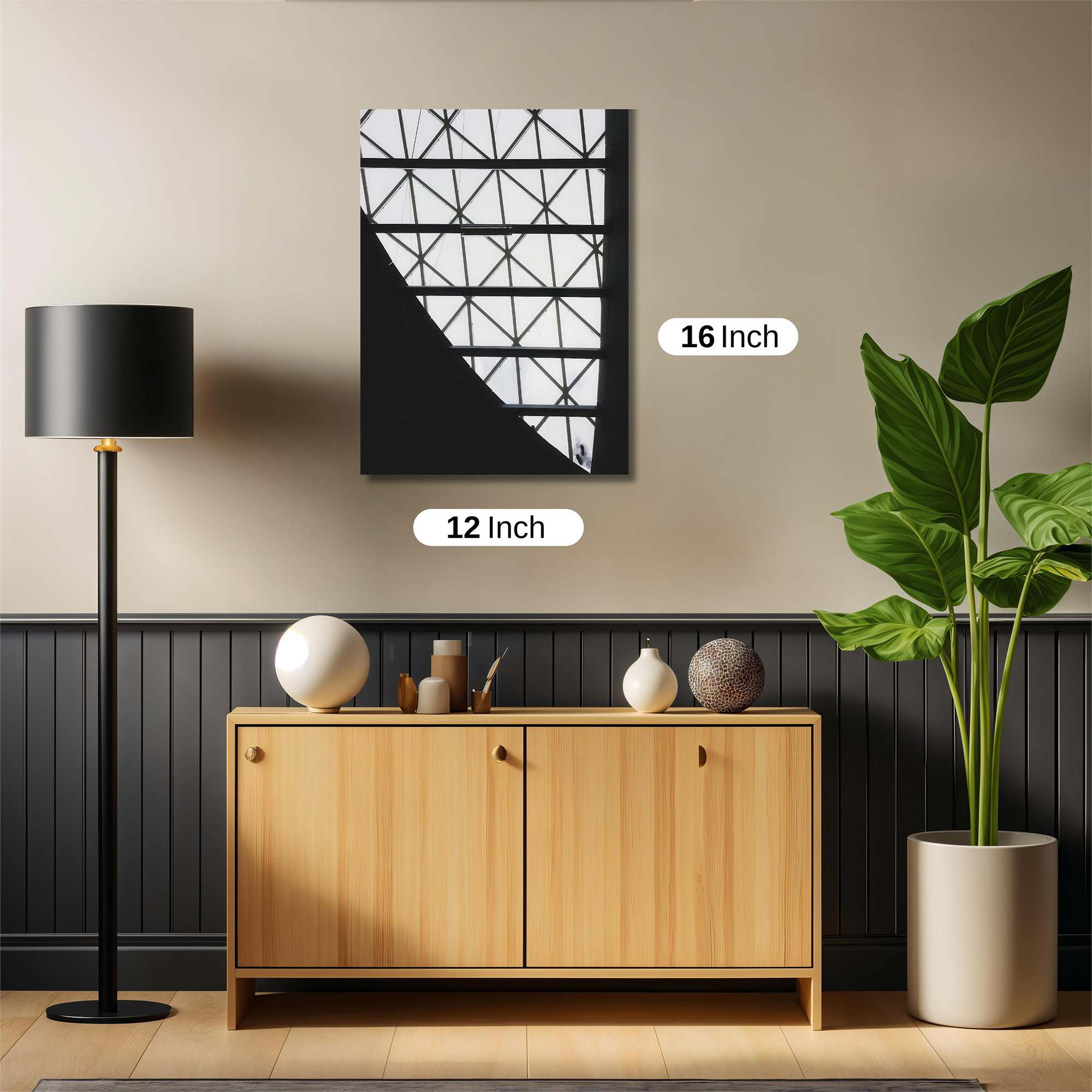 Geometric Serenity Safe Wall Magnetic / M