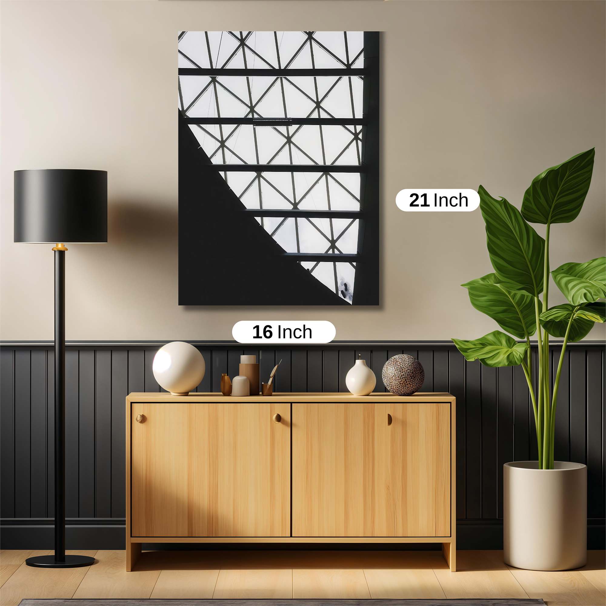Geometric Serenity Safe Wall Magnetic / M
