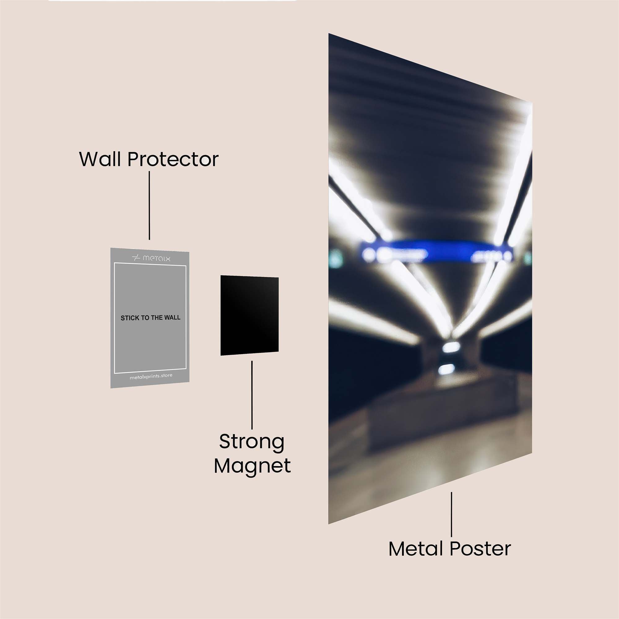 Tunnel Twilight Safe Wall Magnetic / M