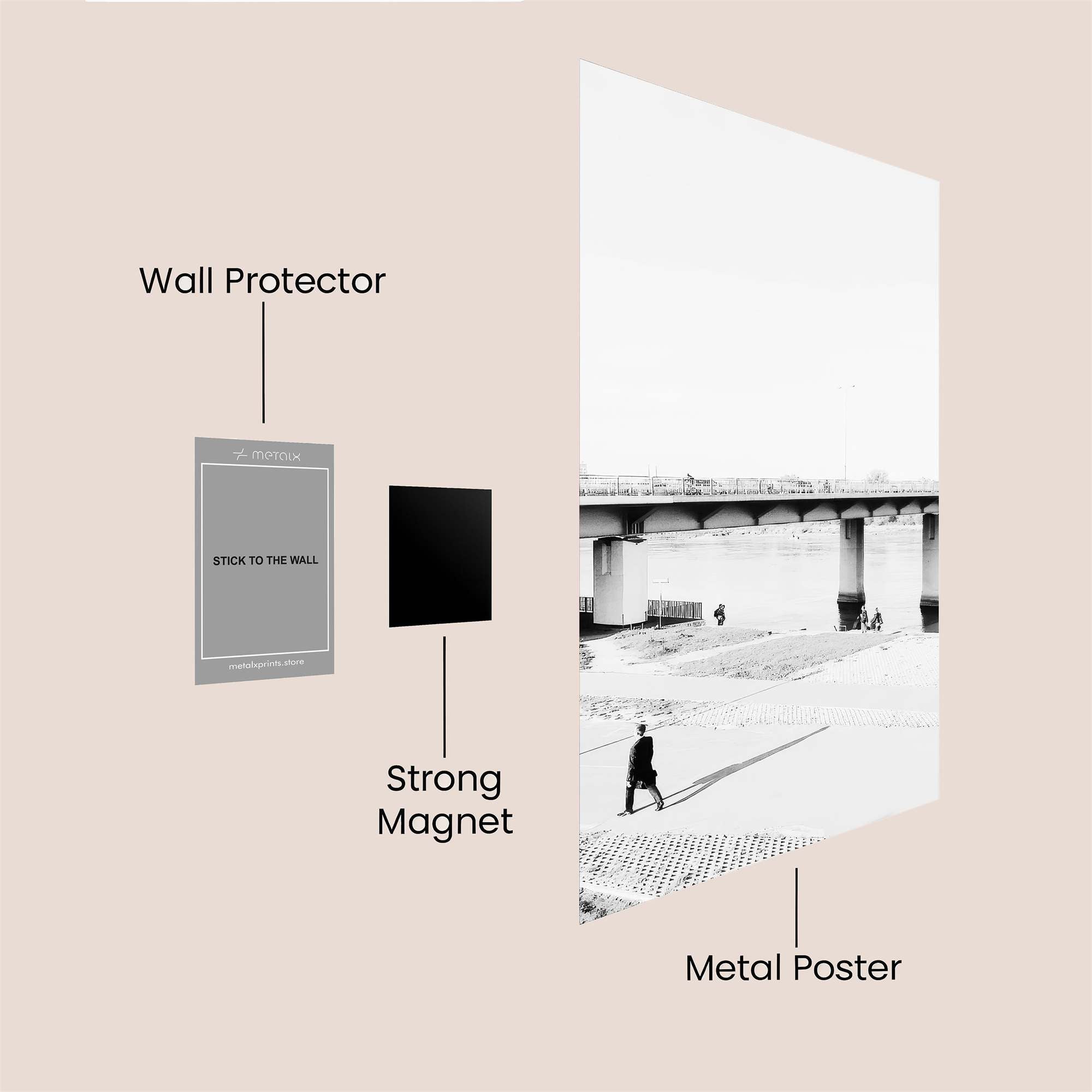 Bridge Solitude Safe Wall Magnetic / M