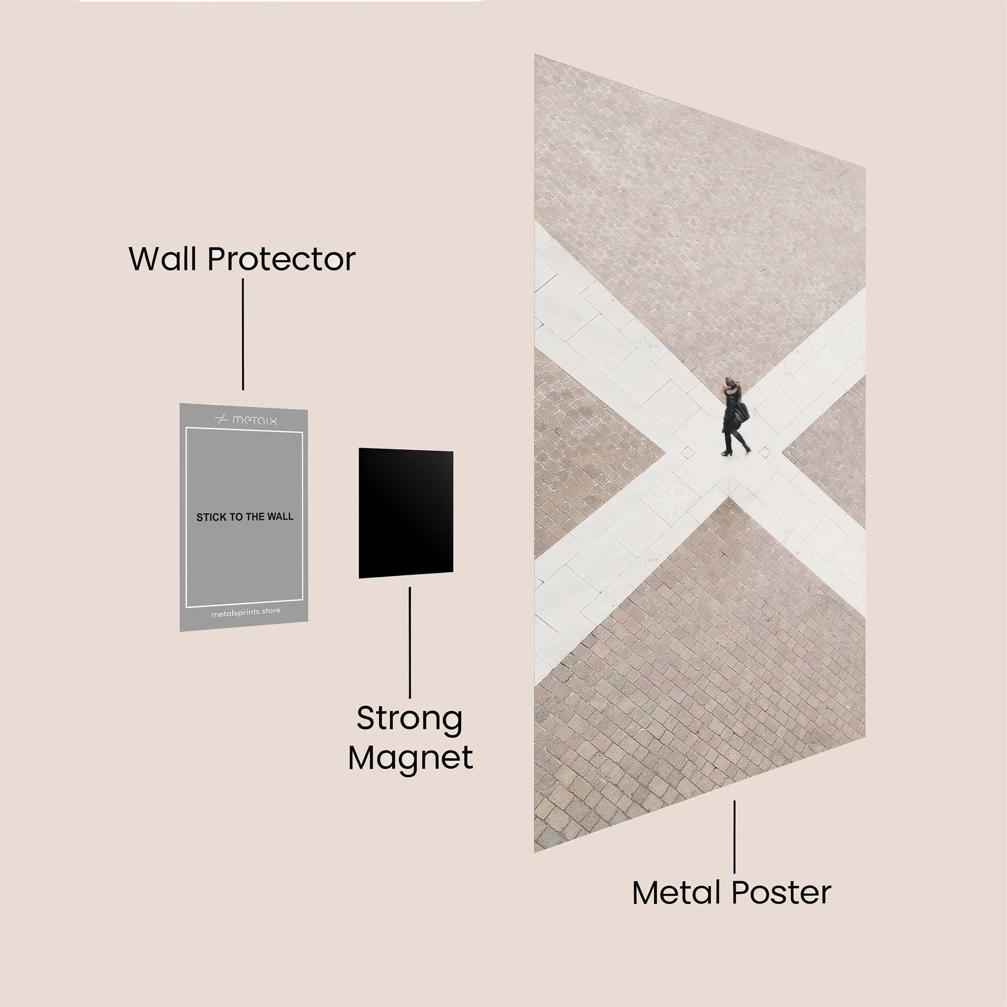 Crossroads Contemplation Safe Wall Magnetic / M