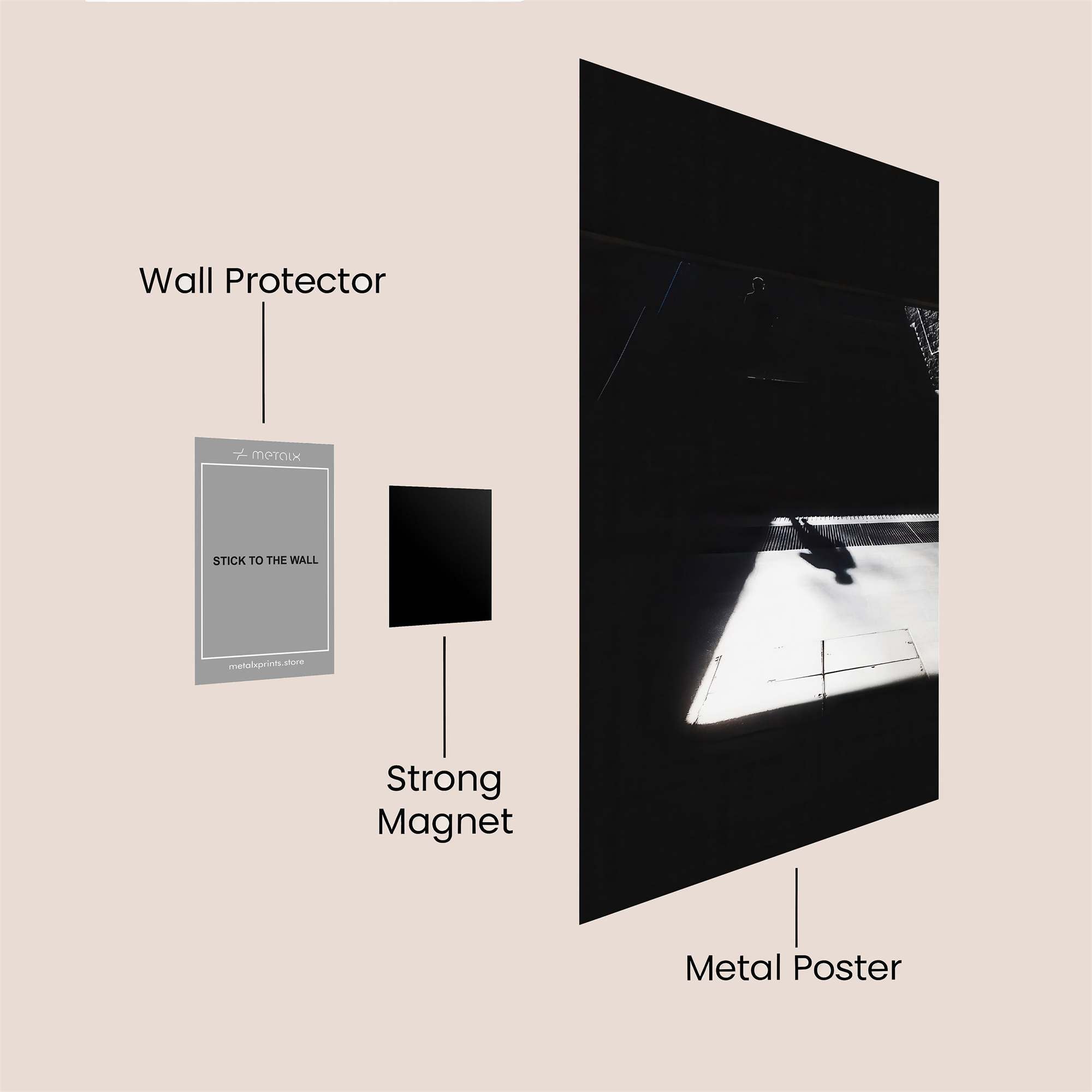Shadowed Escape Safe Wall Magnetic / M