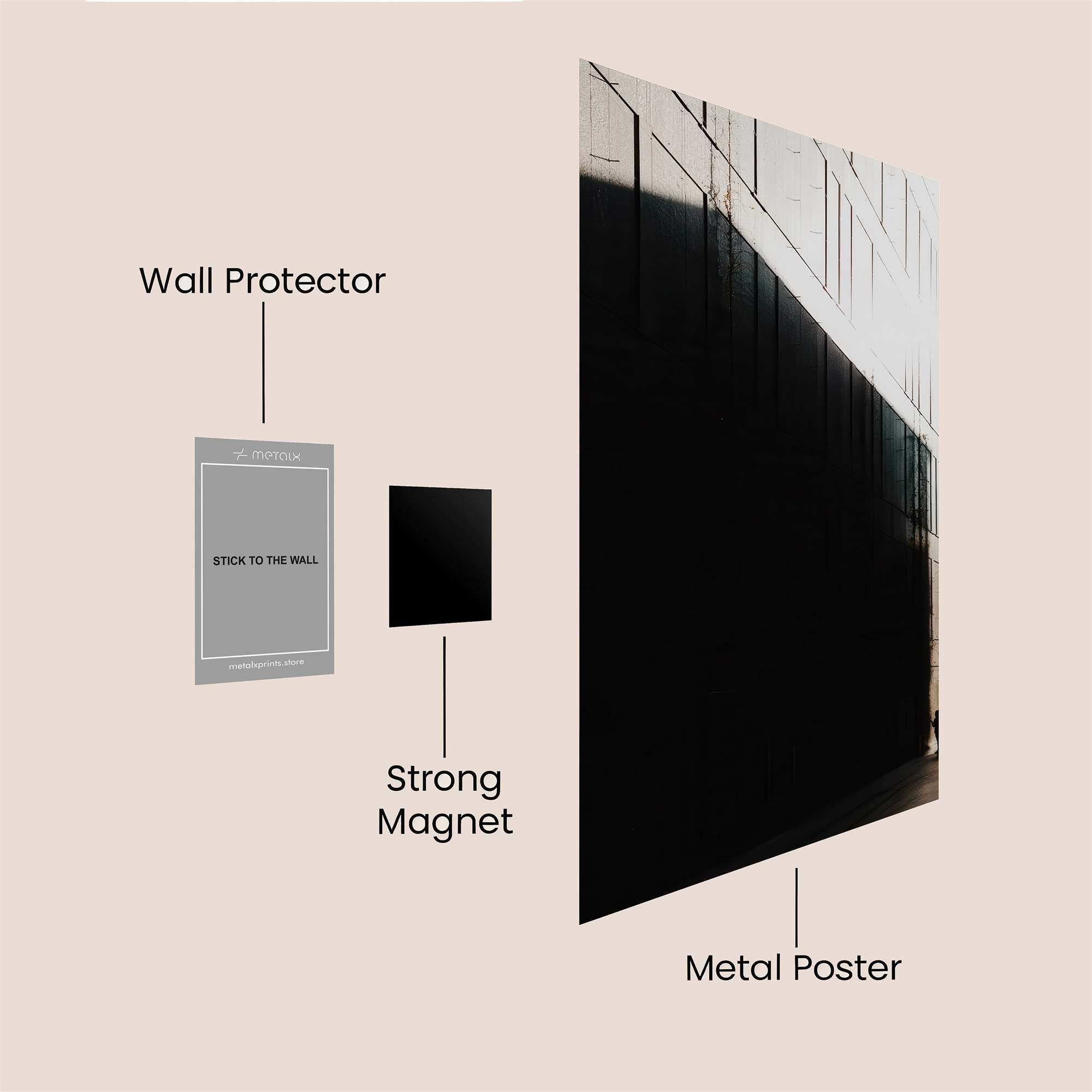 Shadowed Serenity Safe Wall Magnetic / M