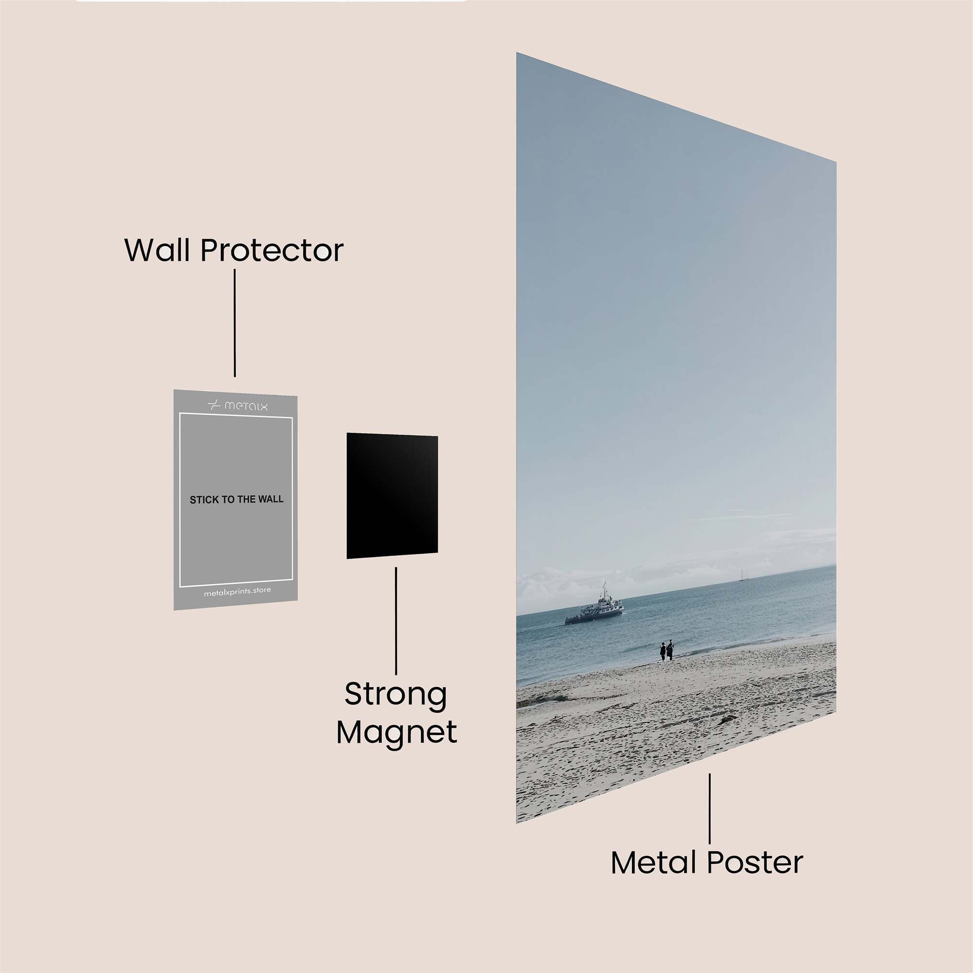 Couple Serene Safe Wall Magnetic / M
