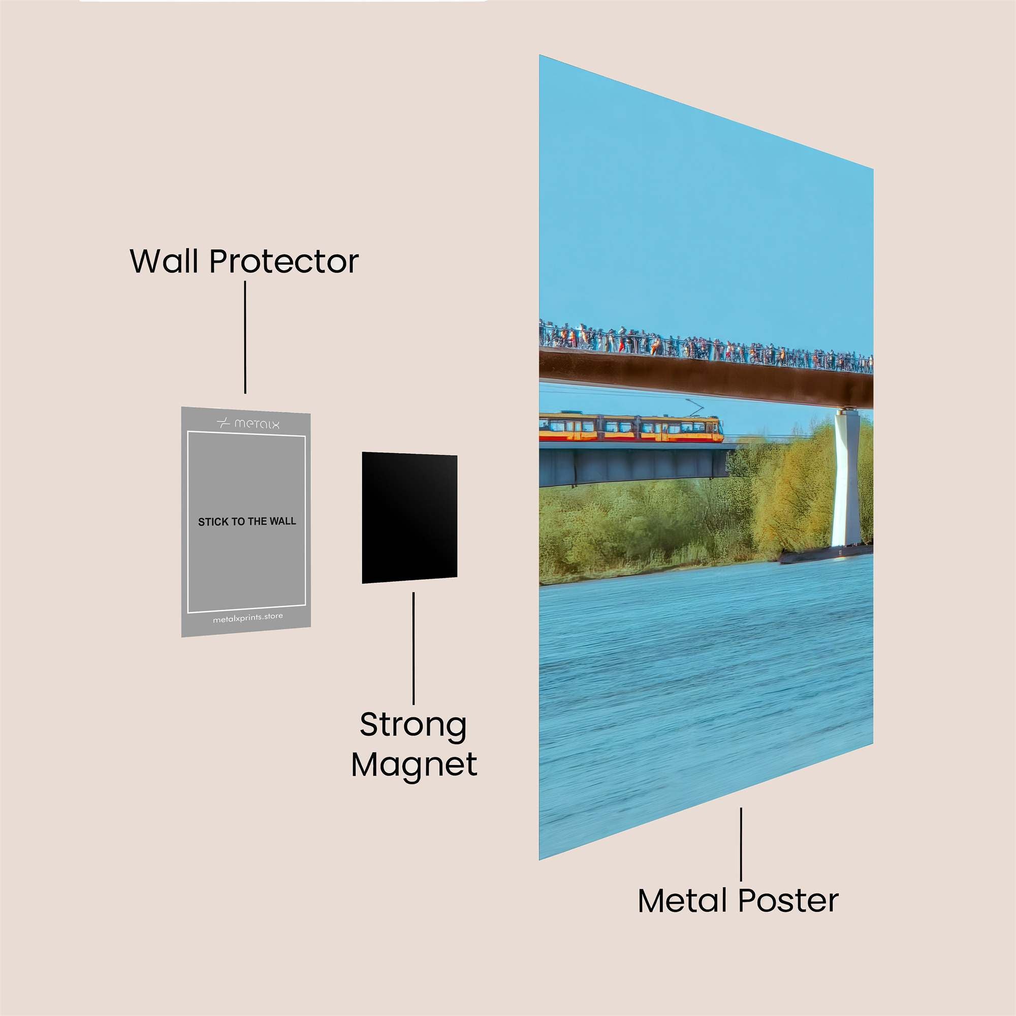 Bridge Buzz Safe Wall Magnetic / M