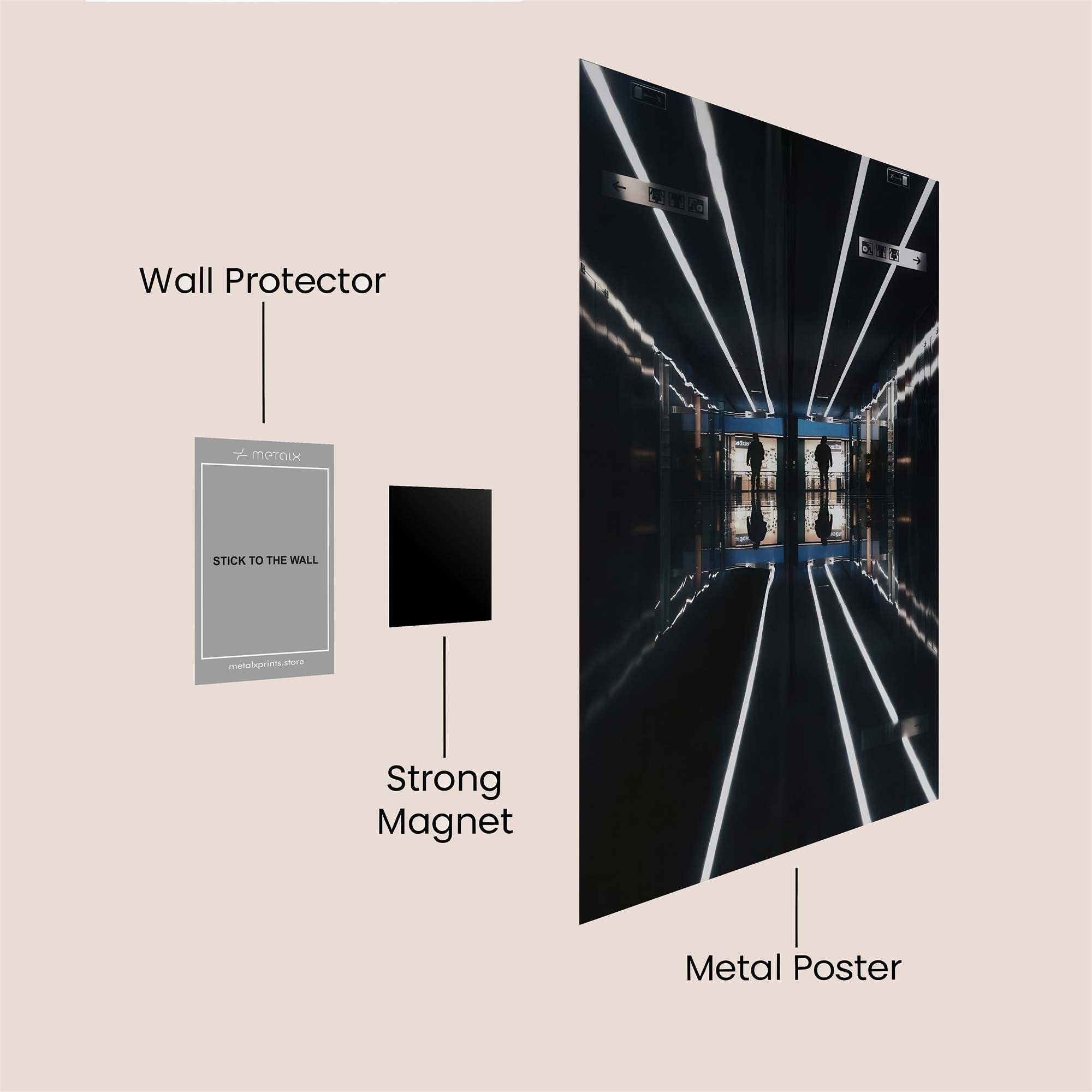 Mirror Mystery Safe Wall Magnetic / M