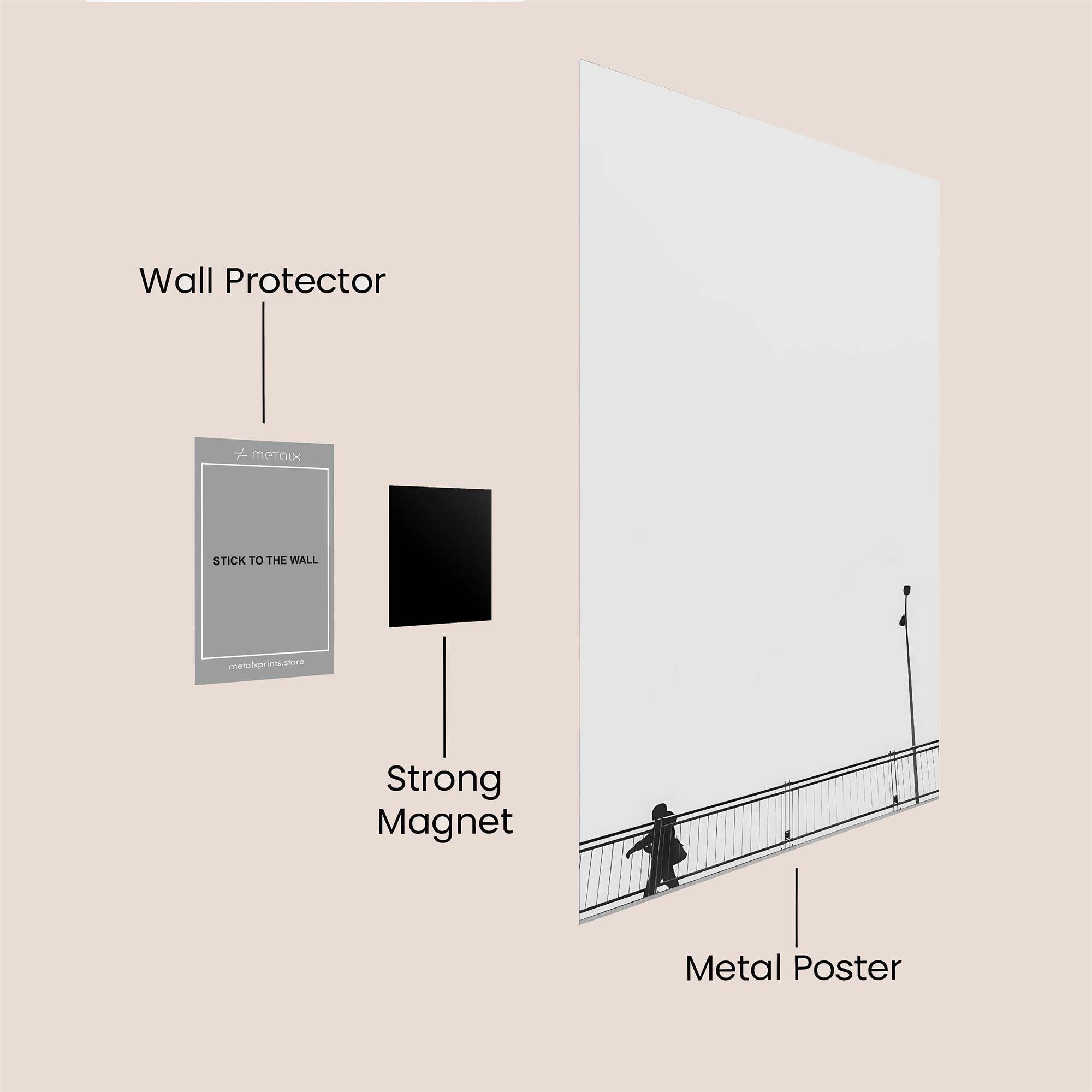 Lone Solitude Safe Wall Magnetic / M