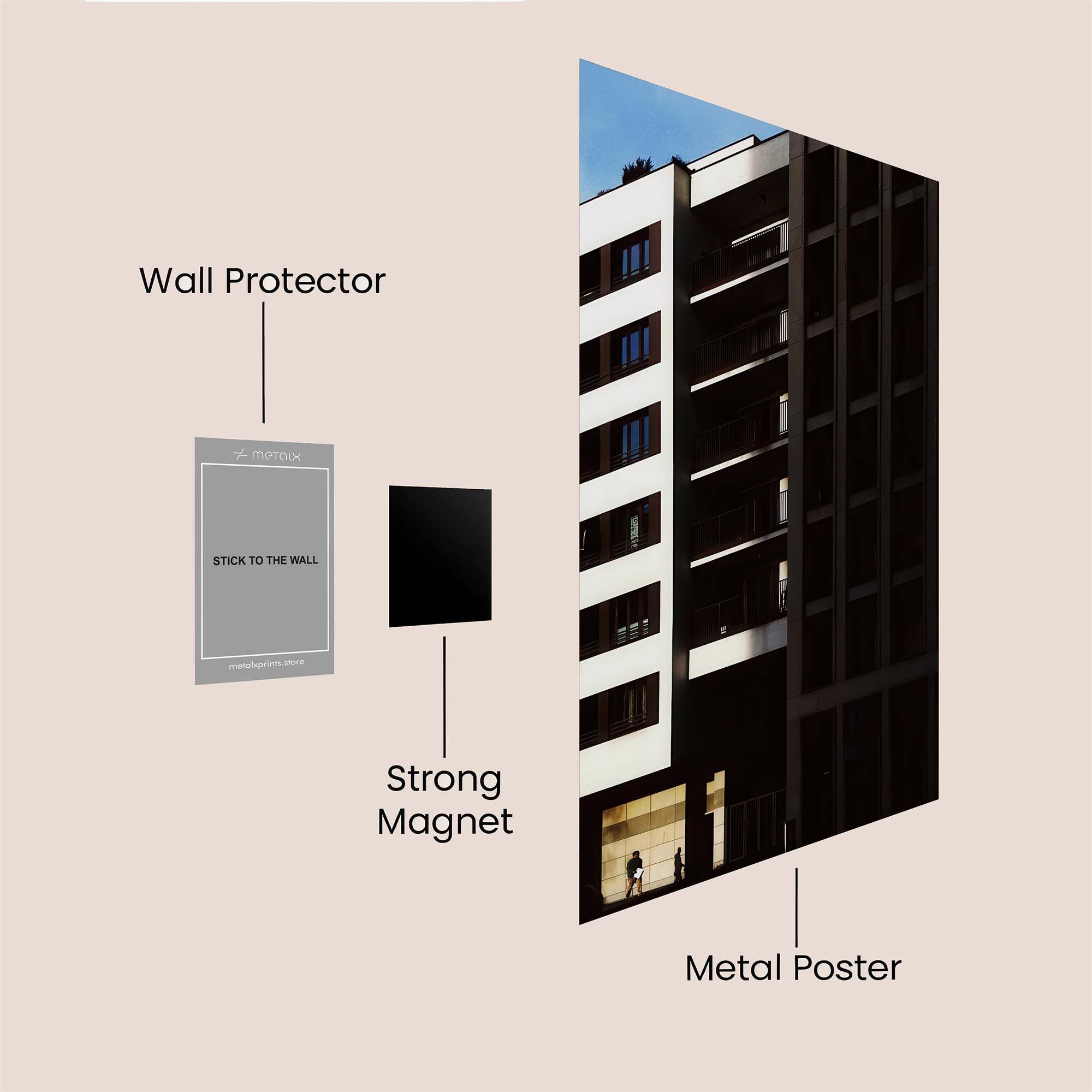 Urban Contrast Safe Wall Magnetic / M