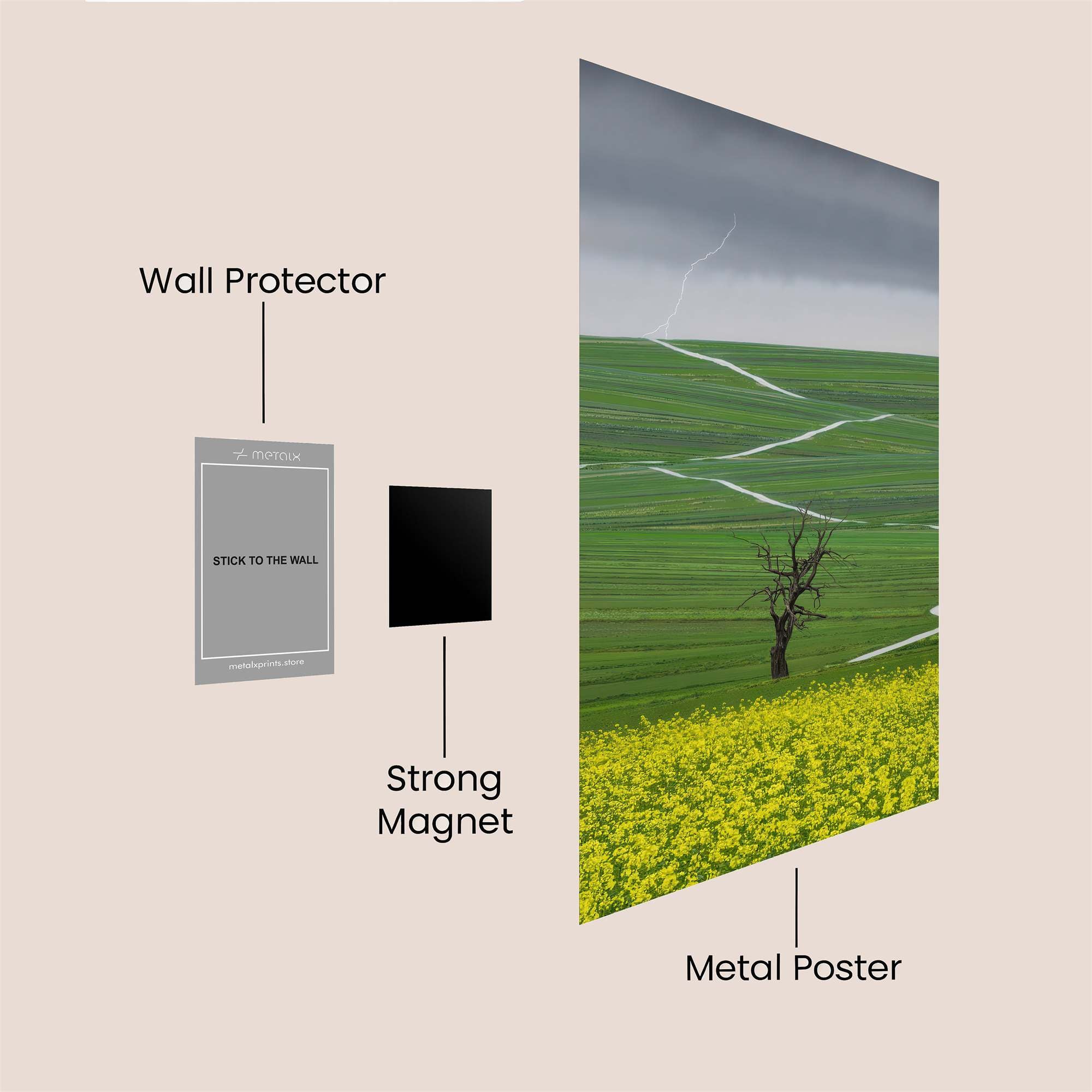 Lightning Solitude Safe Wall Magnetic / M