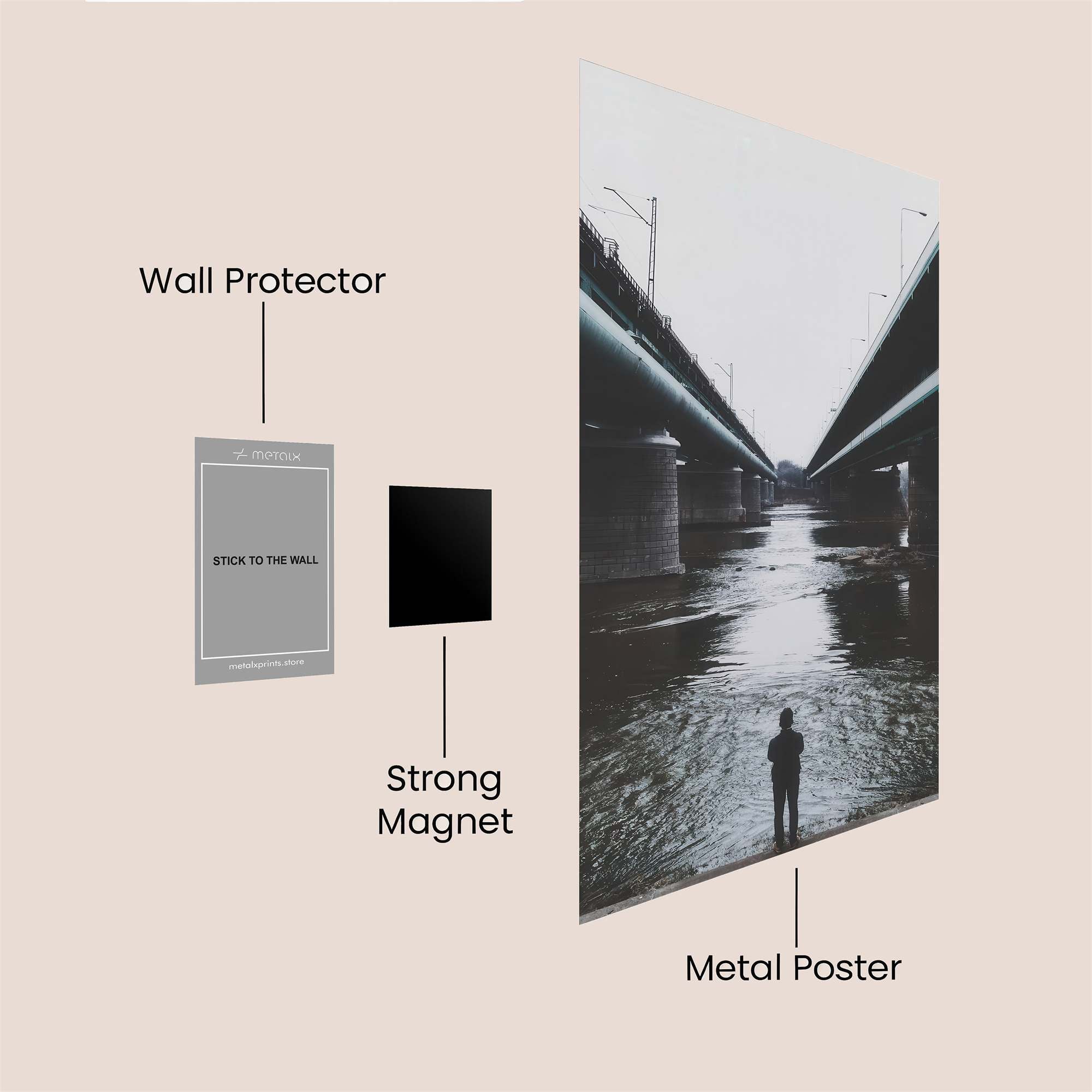 Bridge Solitude Safe Wall Magnetic / M