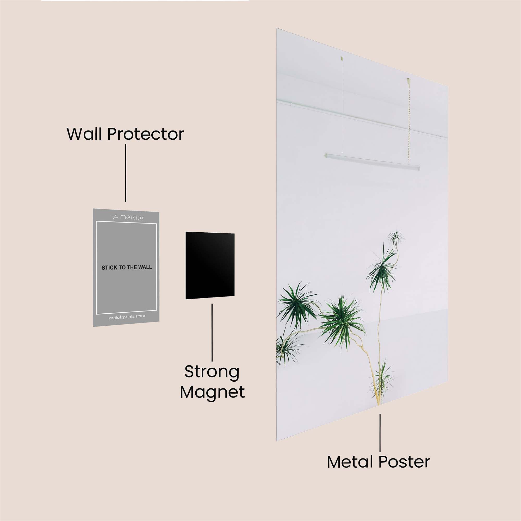 Palm Serenity Safe Wall Magnetic / M