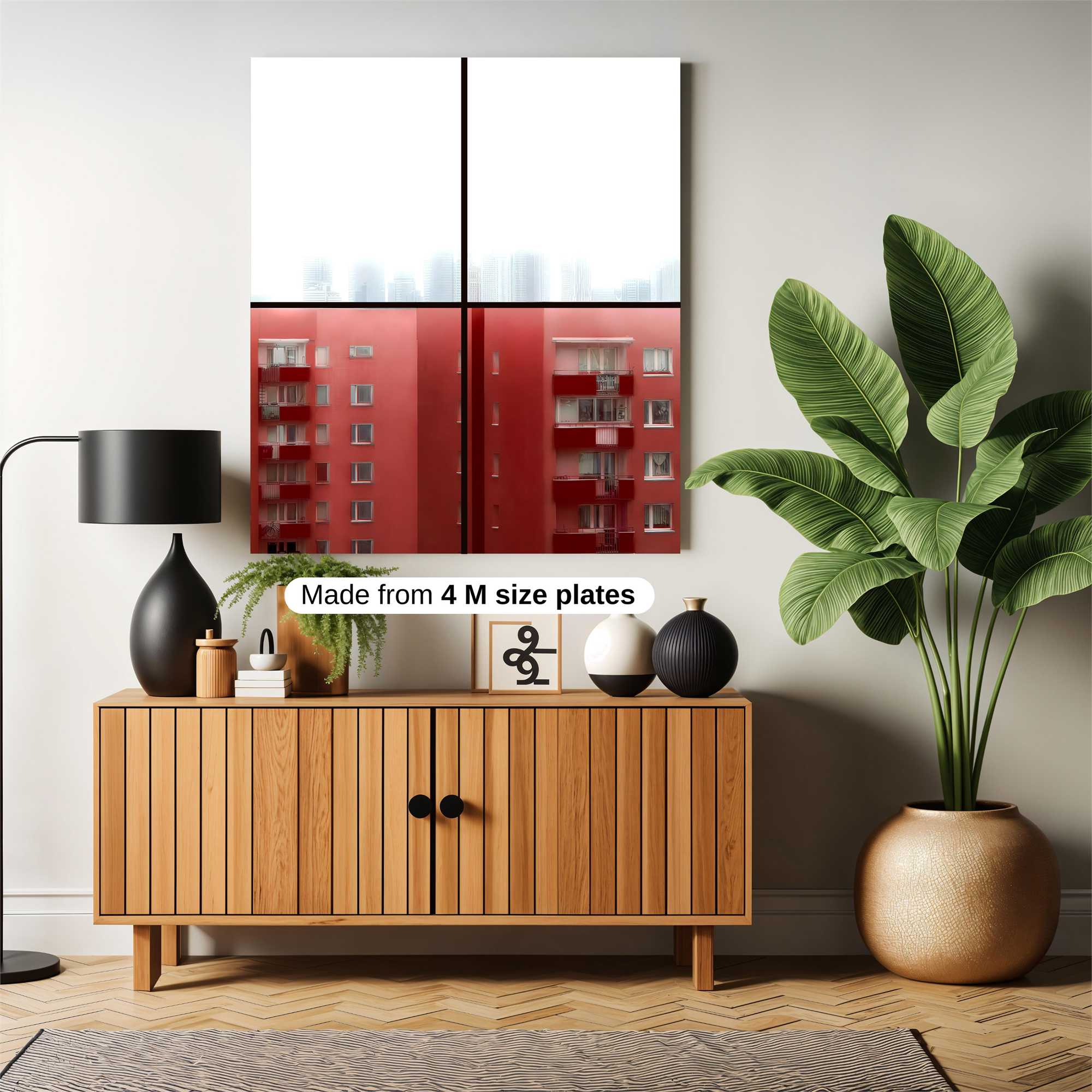 Red Monotony Safe Wall Magnetic / M