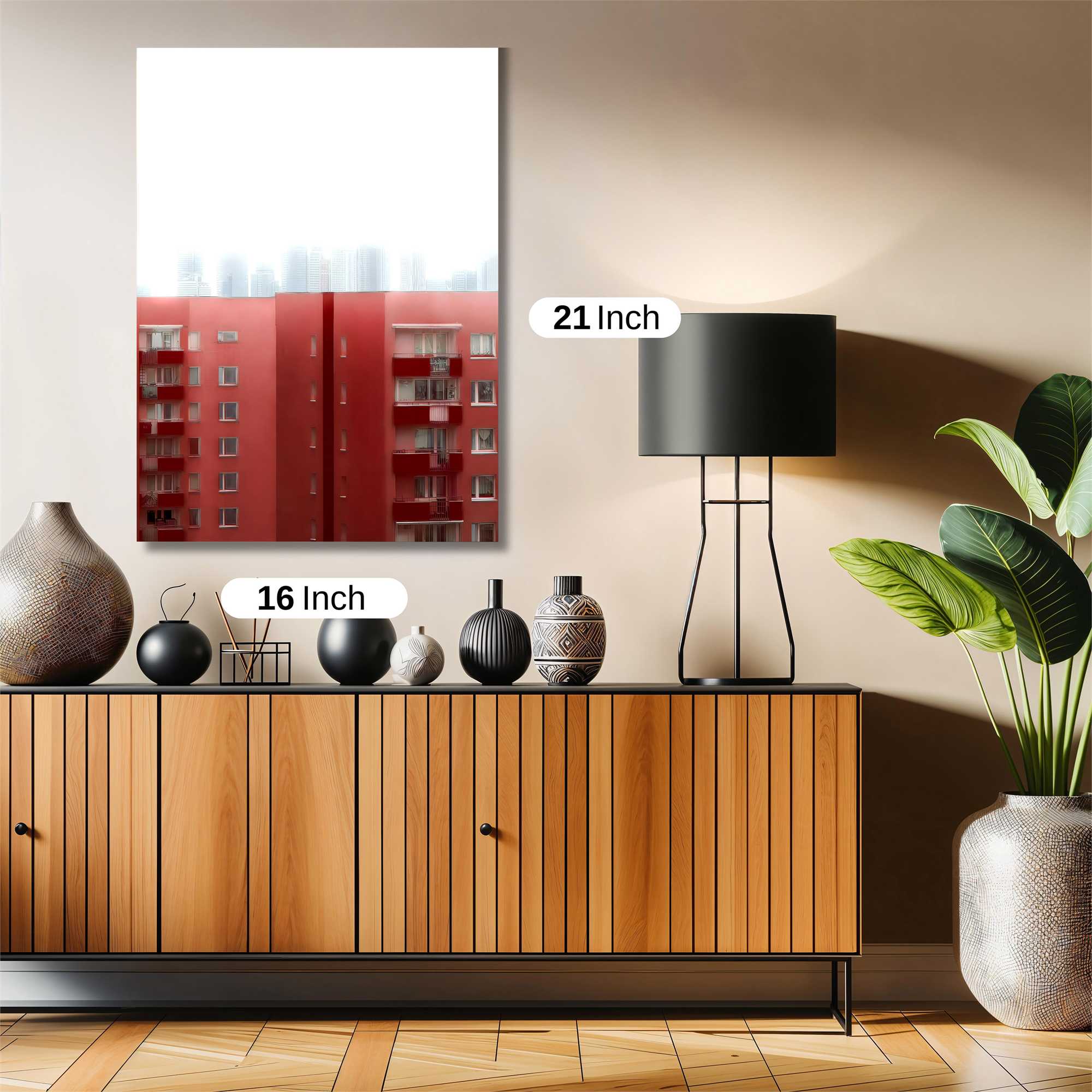 Red Monotony Safe Wall Magnetic / M
