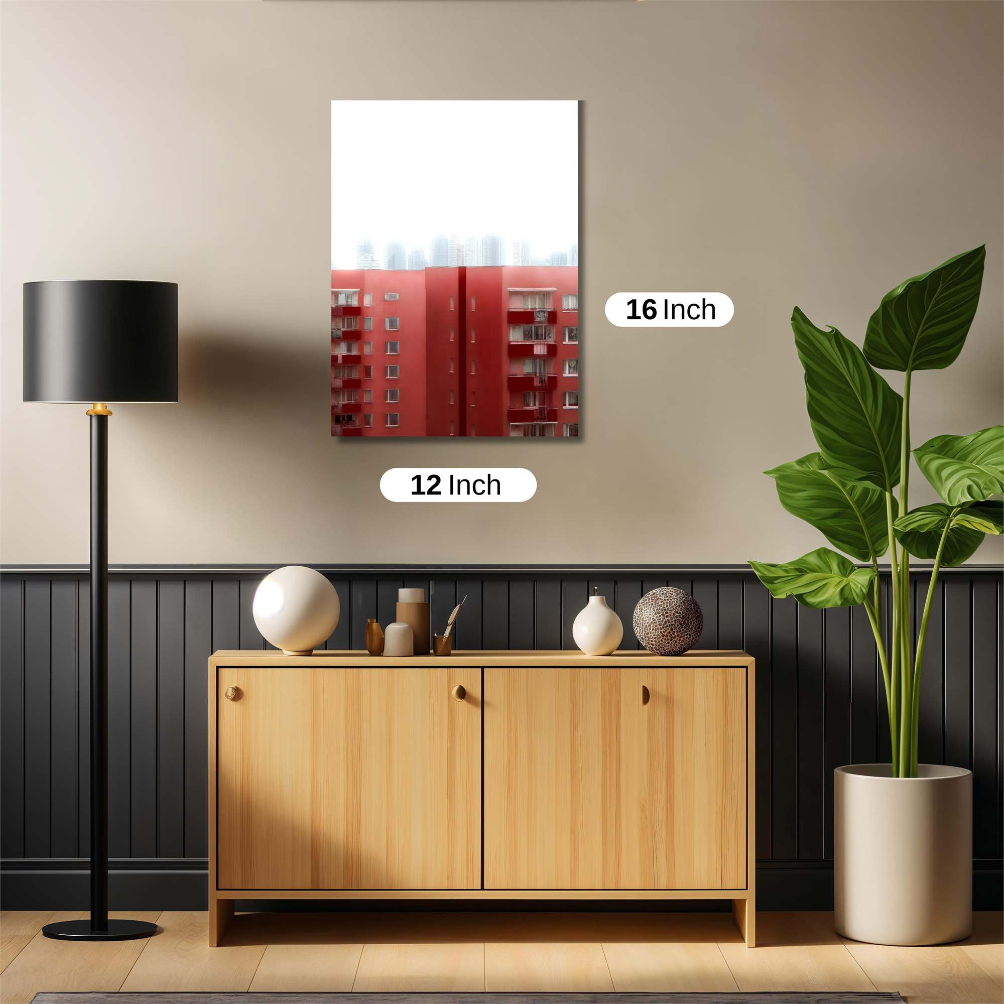 Red Monotony Safe Wall Magnetic / M