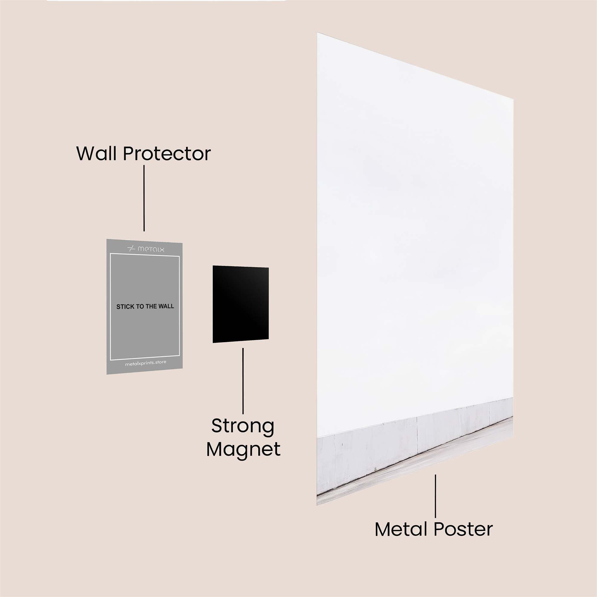 Cyclist Solitude Safe Wall Magnetic / M
