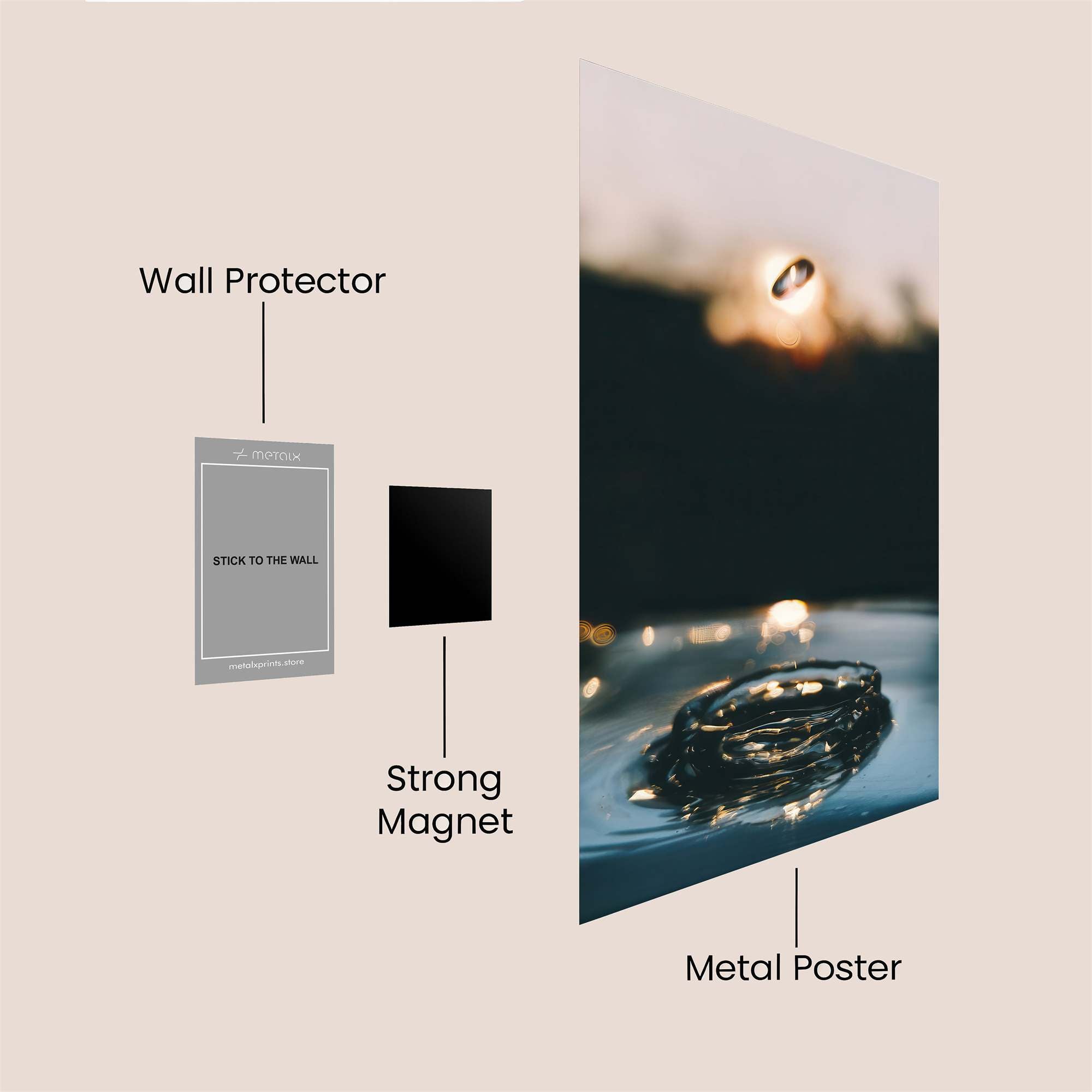 Droplet Serenity Safe Wall Magnetic / M