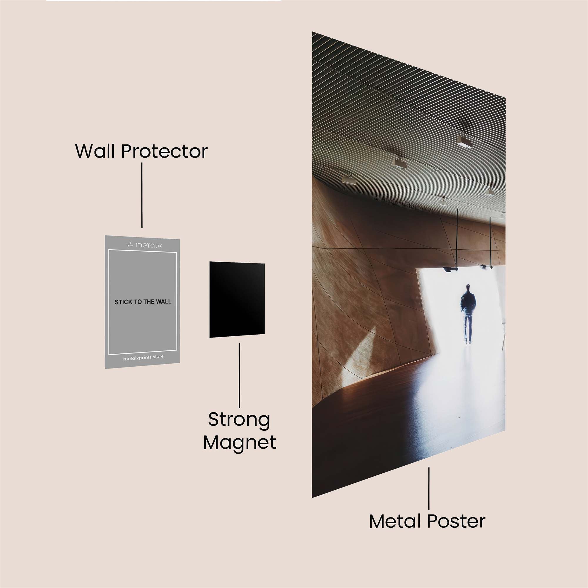 Lonely Silhouette Safe Wall Magnetic / M
