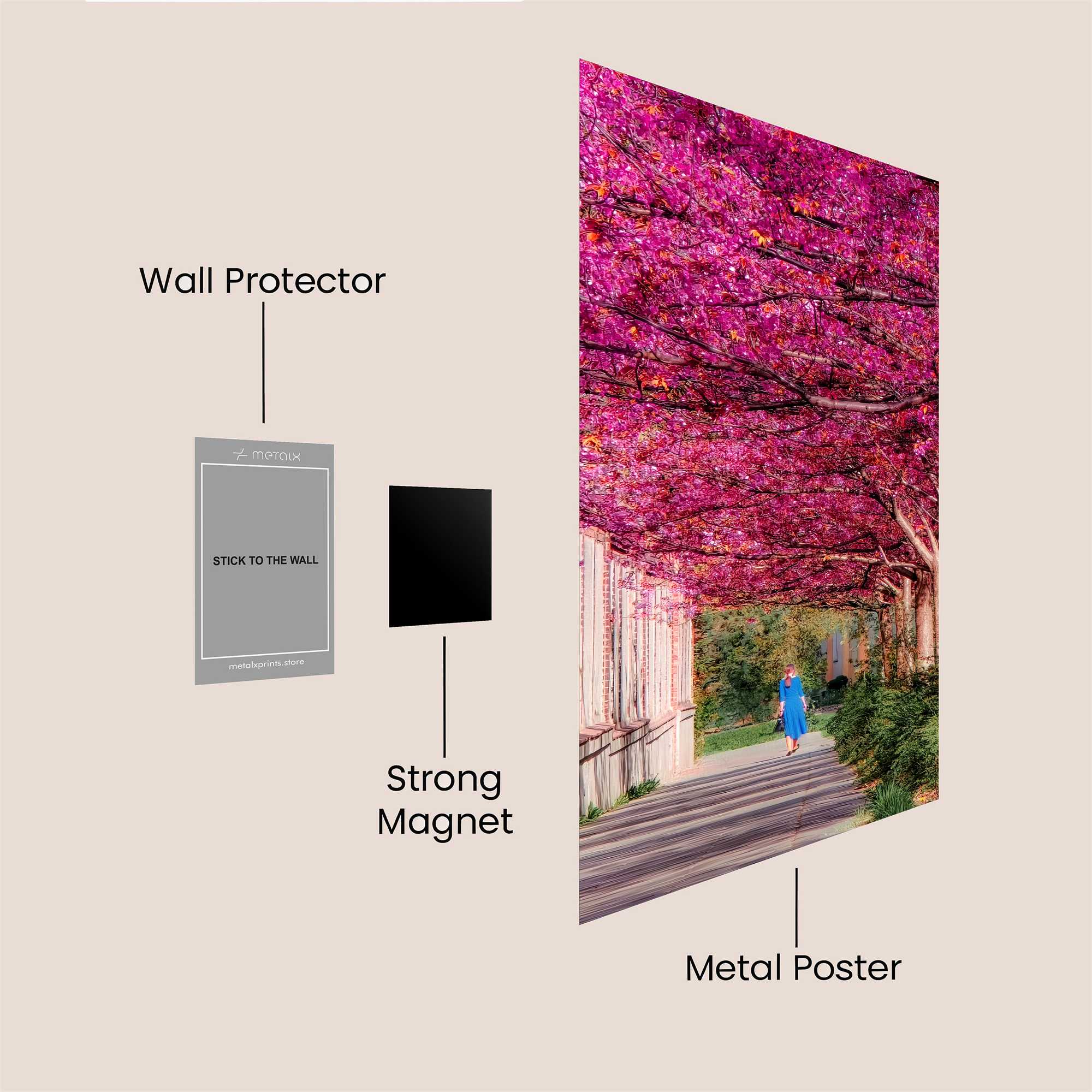 Blossom Serenity Safe Wall Magnetic / M