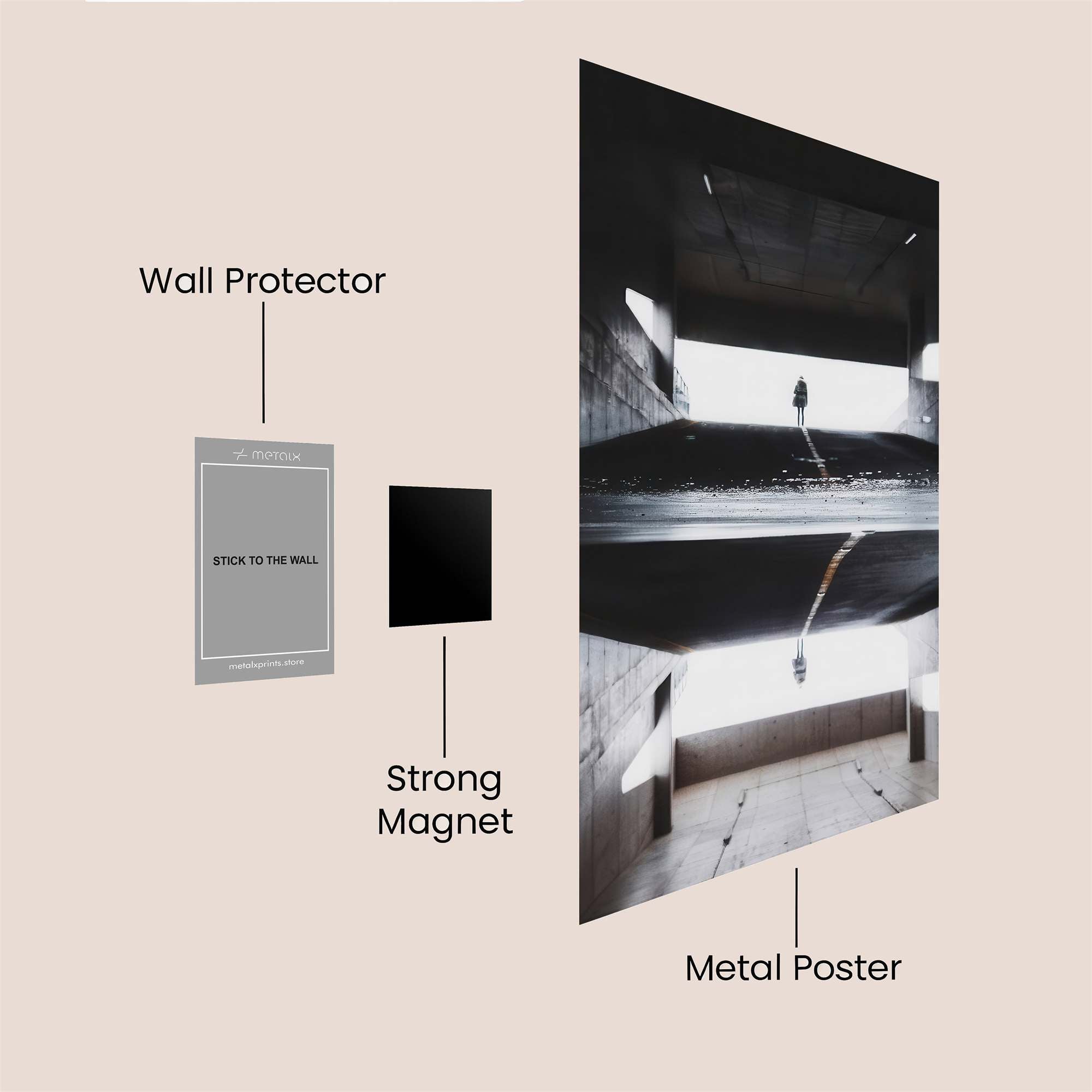Silhouette Mystery Safe Wall Magnetic / M