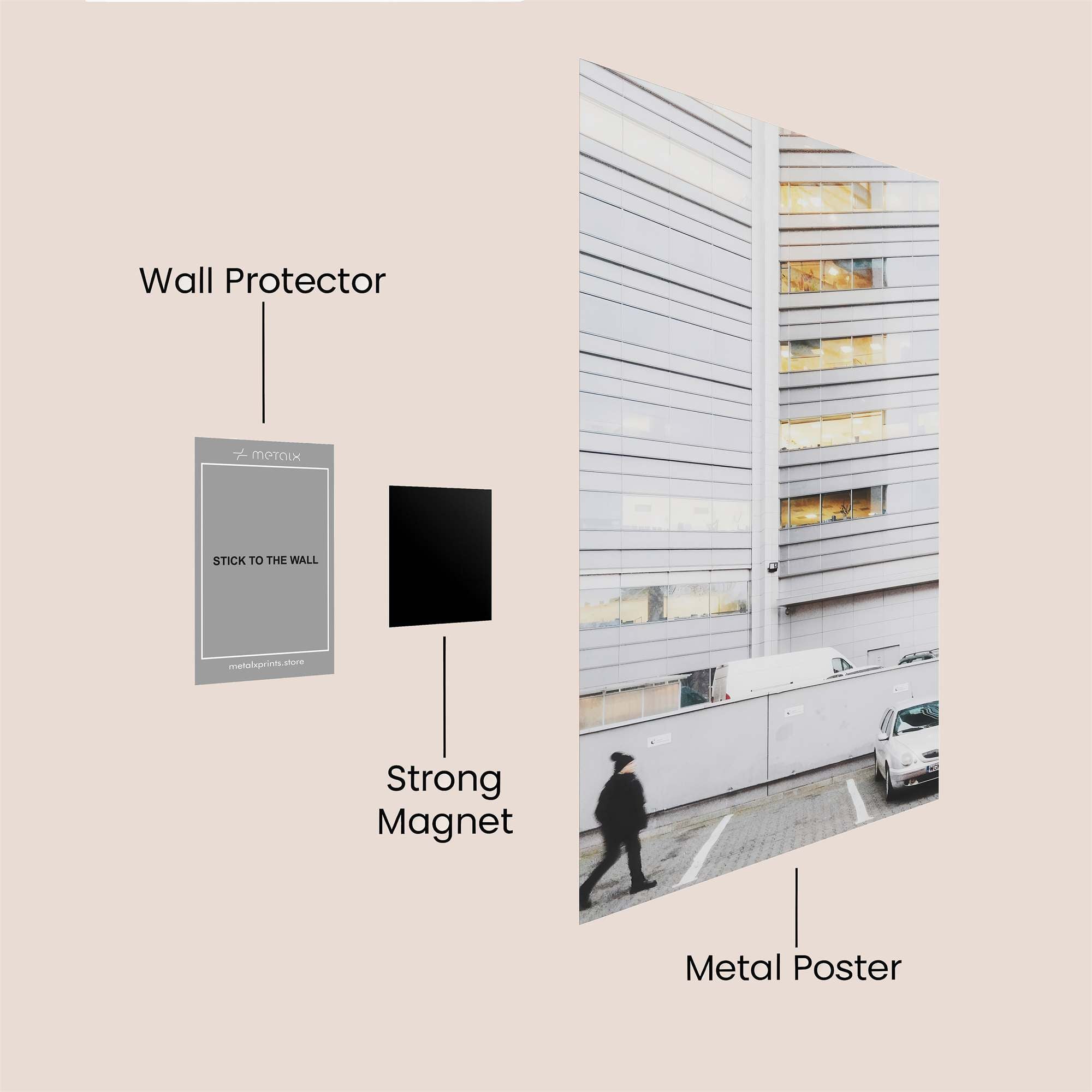 Urban Solitude Safe Wall Magnetic / M