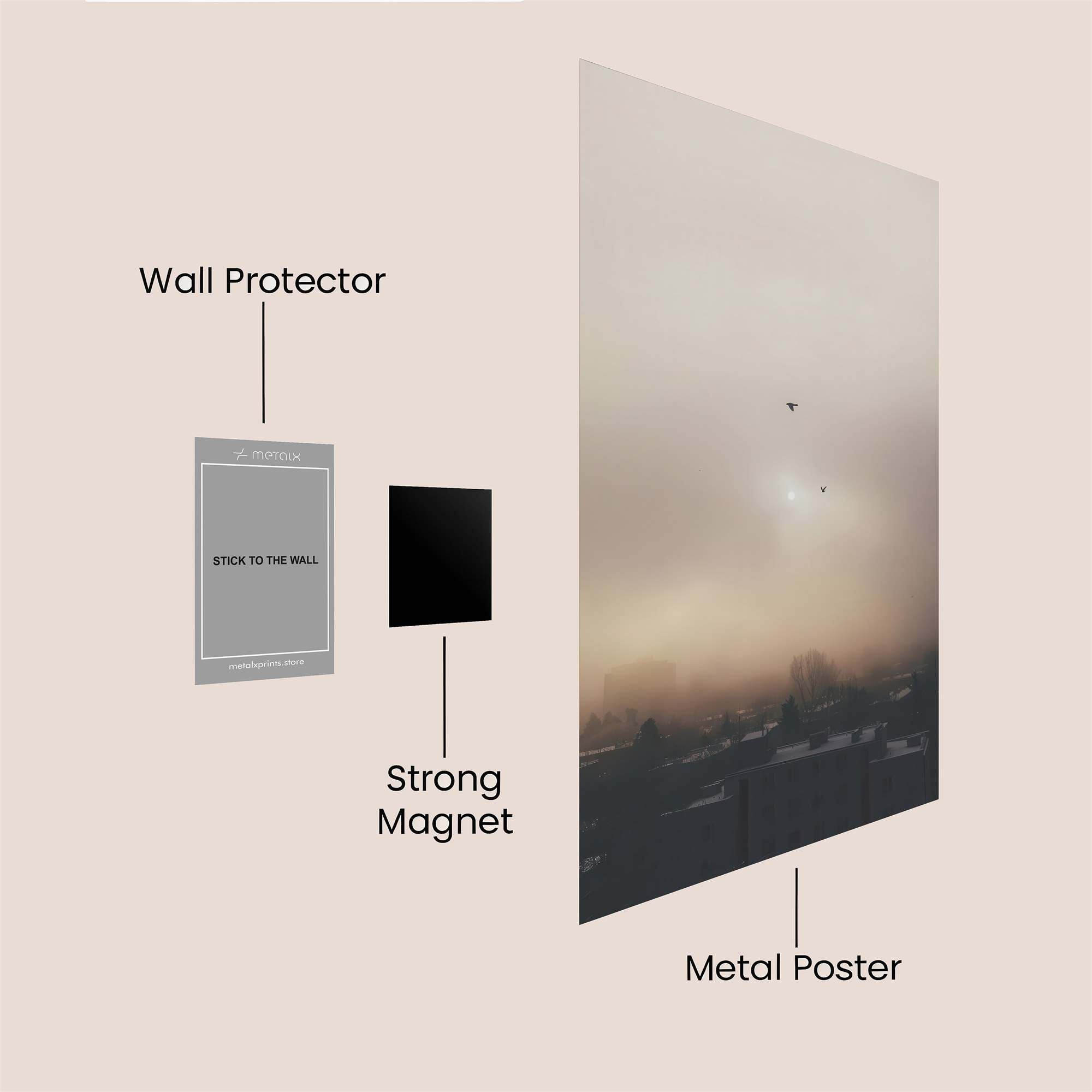 Sunrise Serenity Safe Wall Magnetic / M