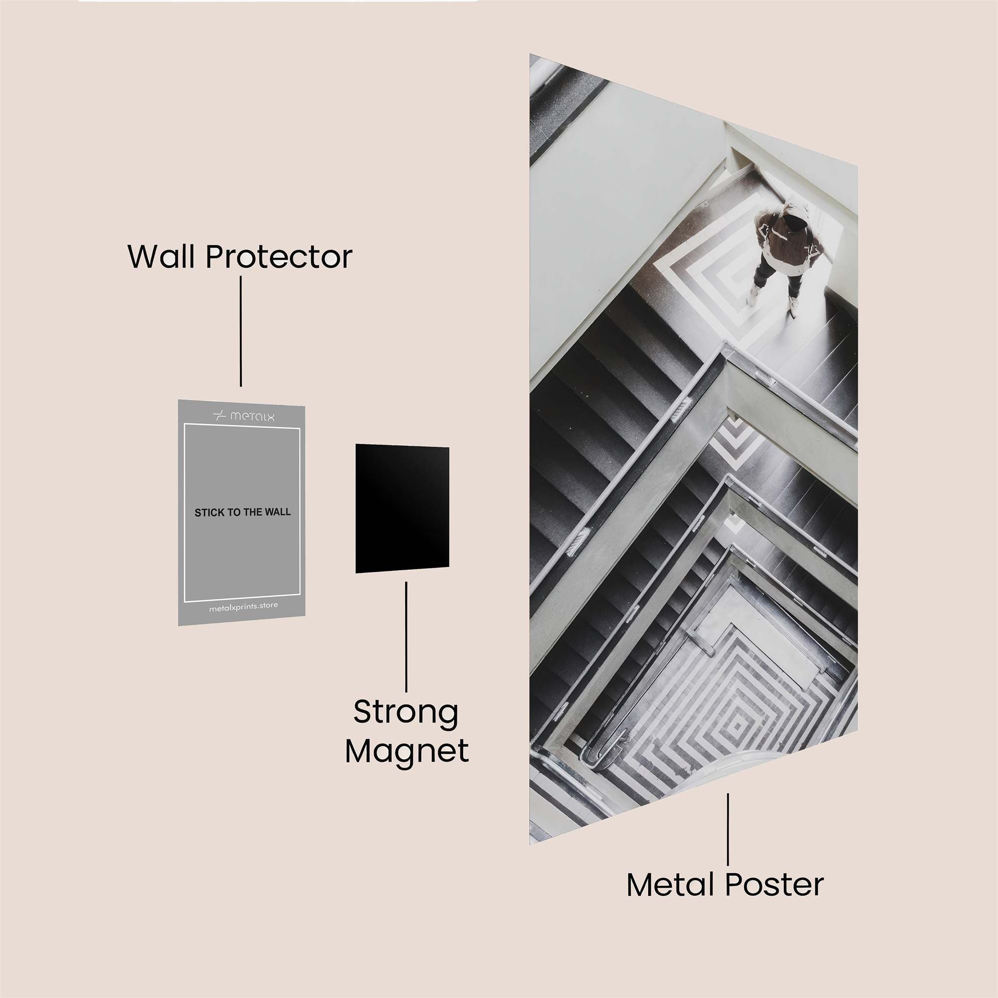 Stairway Solitude Safe Wall Magnetic / M