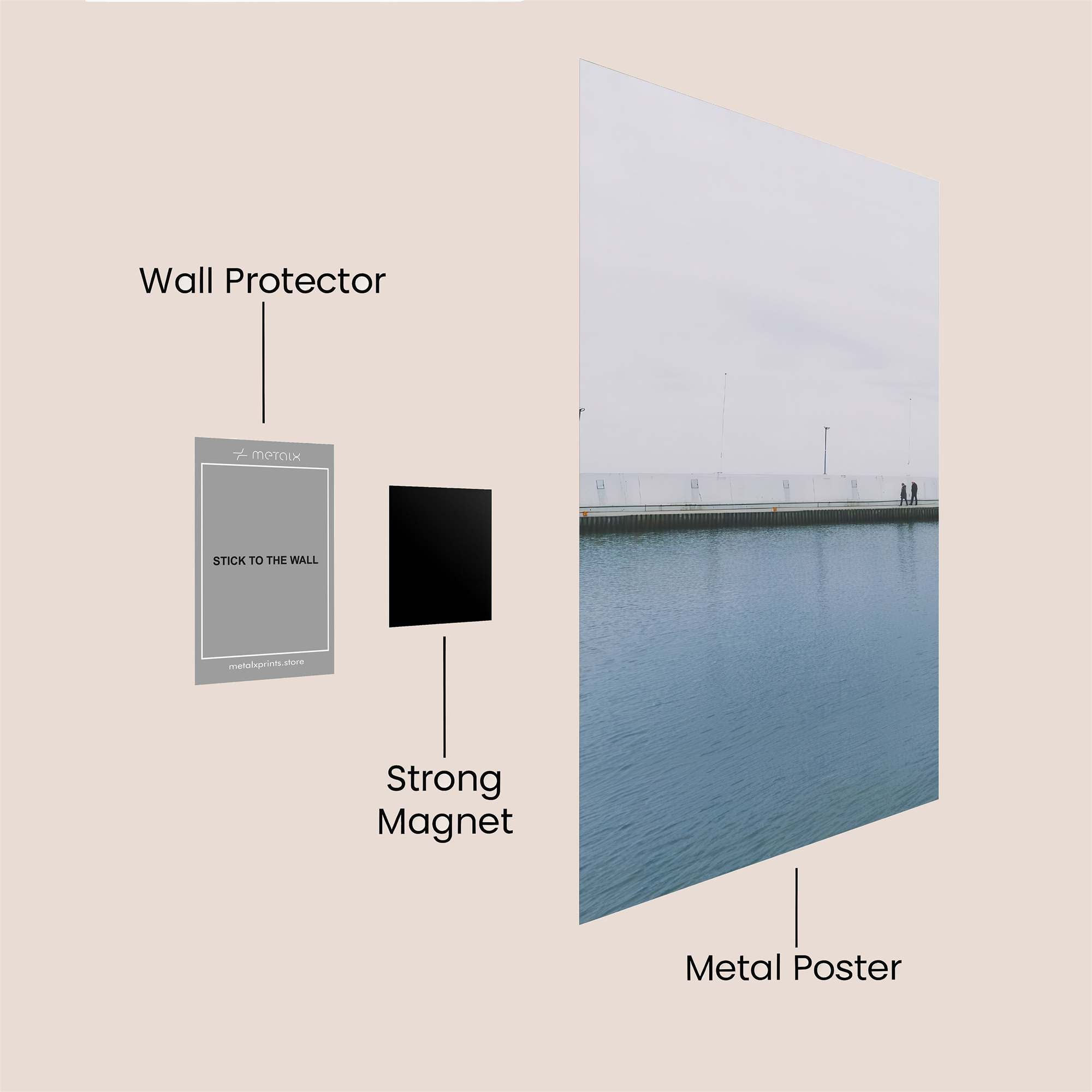 Bridge Solitude Safe Wall Magnetic / M